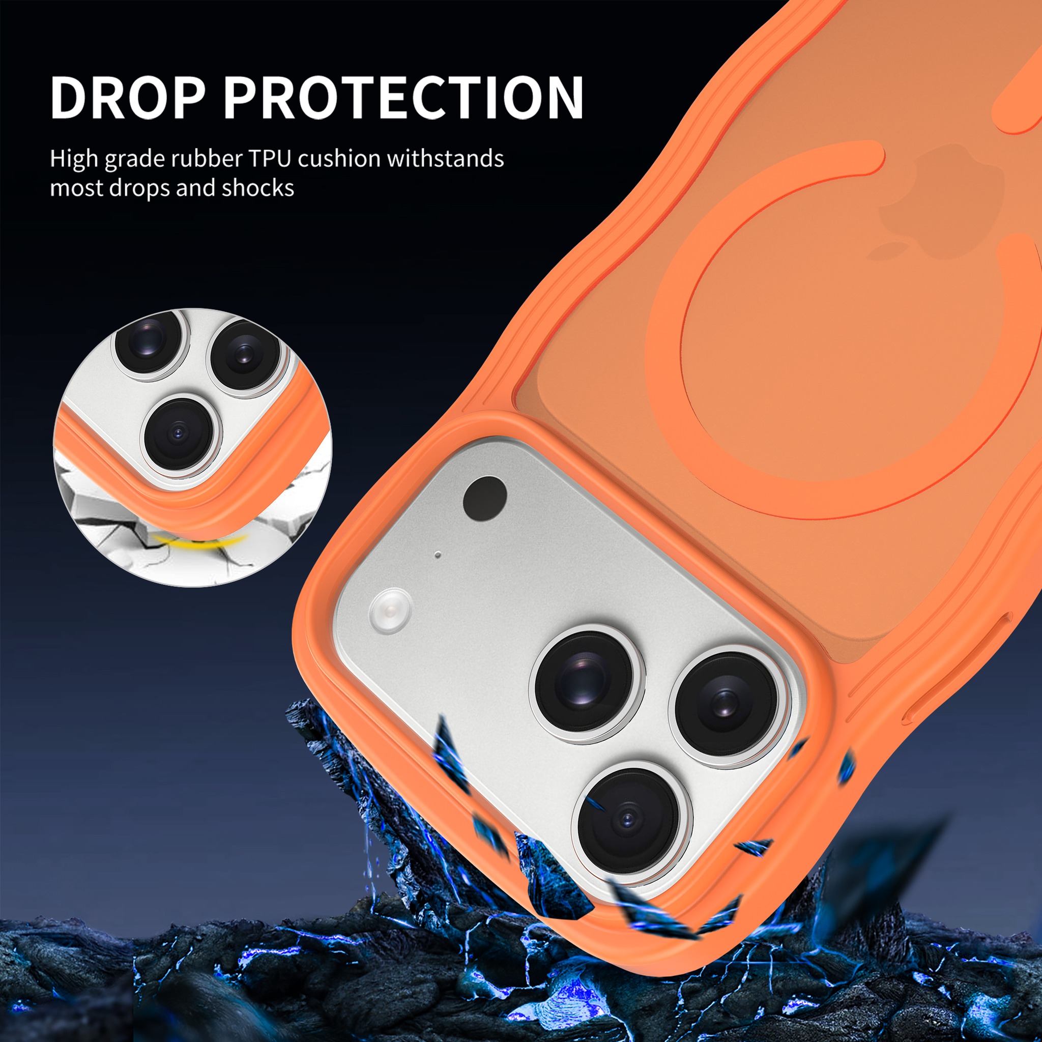 SendaFit Wavy Matte Two-in-One MagSafe Case for iPhone 18 Pro Max (Fits iPhone 17 Pro Max) (041 Batch) detail 20