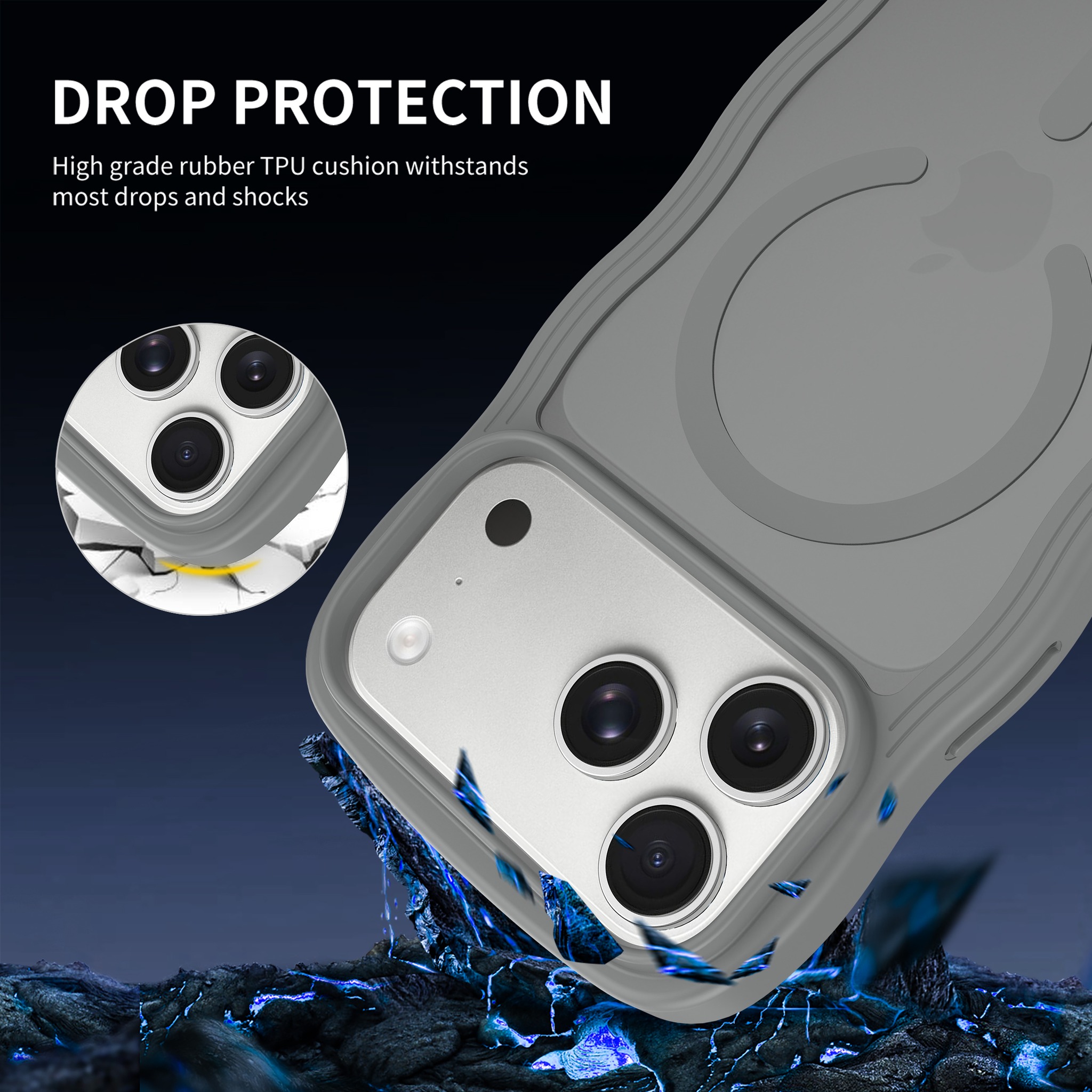 SendaFit Wavy Matte Two-in-One MagSafe Case for iPhone 18 Pro Max (Fits iPhone 17 Pro Max) (041 Batch) detail 23