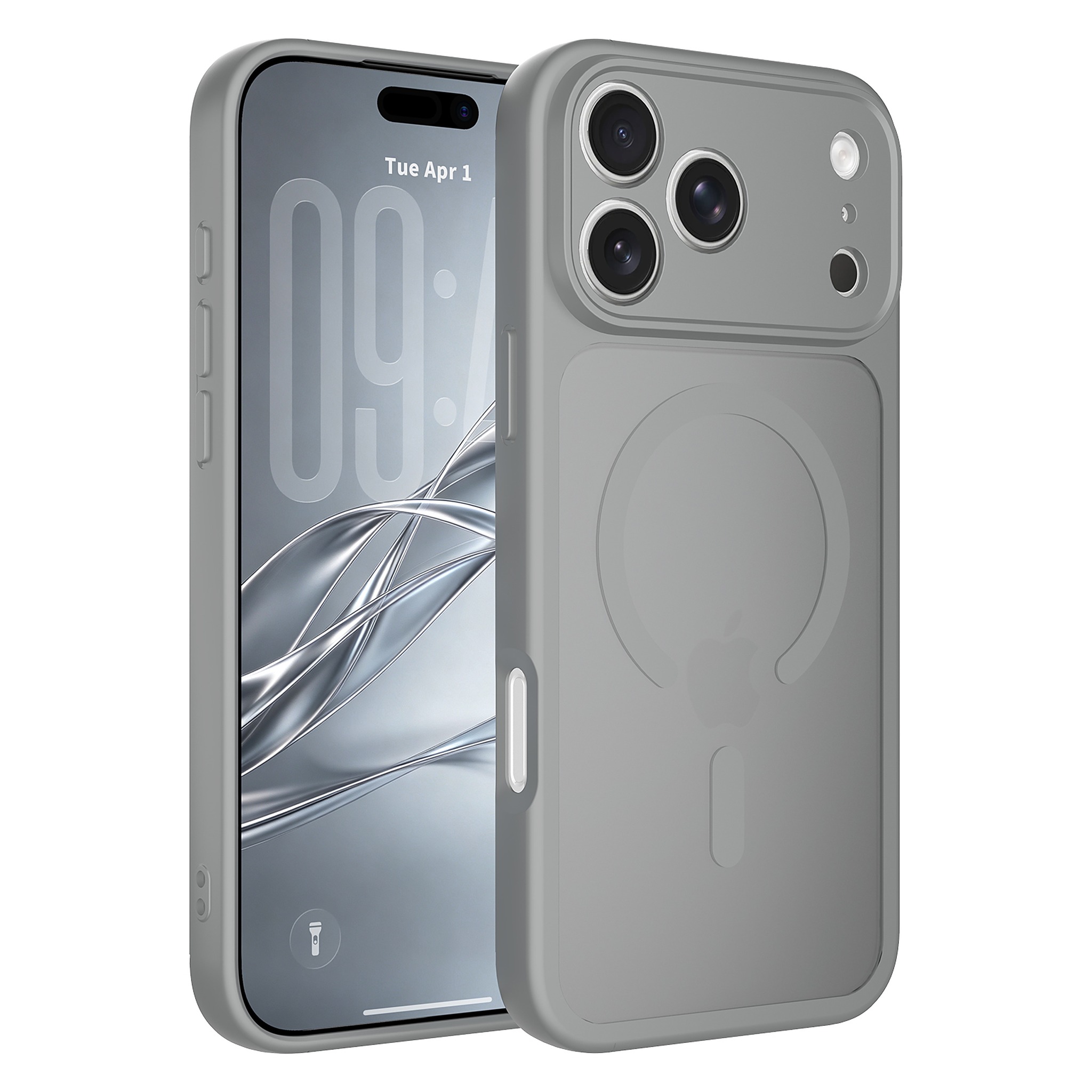 SendaFit Precise-Cutout Matte Skin-Feel MagSafe Case for iPhone 18 Pro Max - Dark Gray