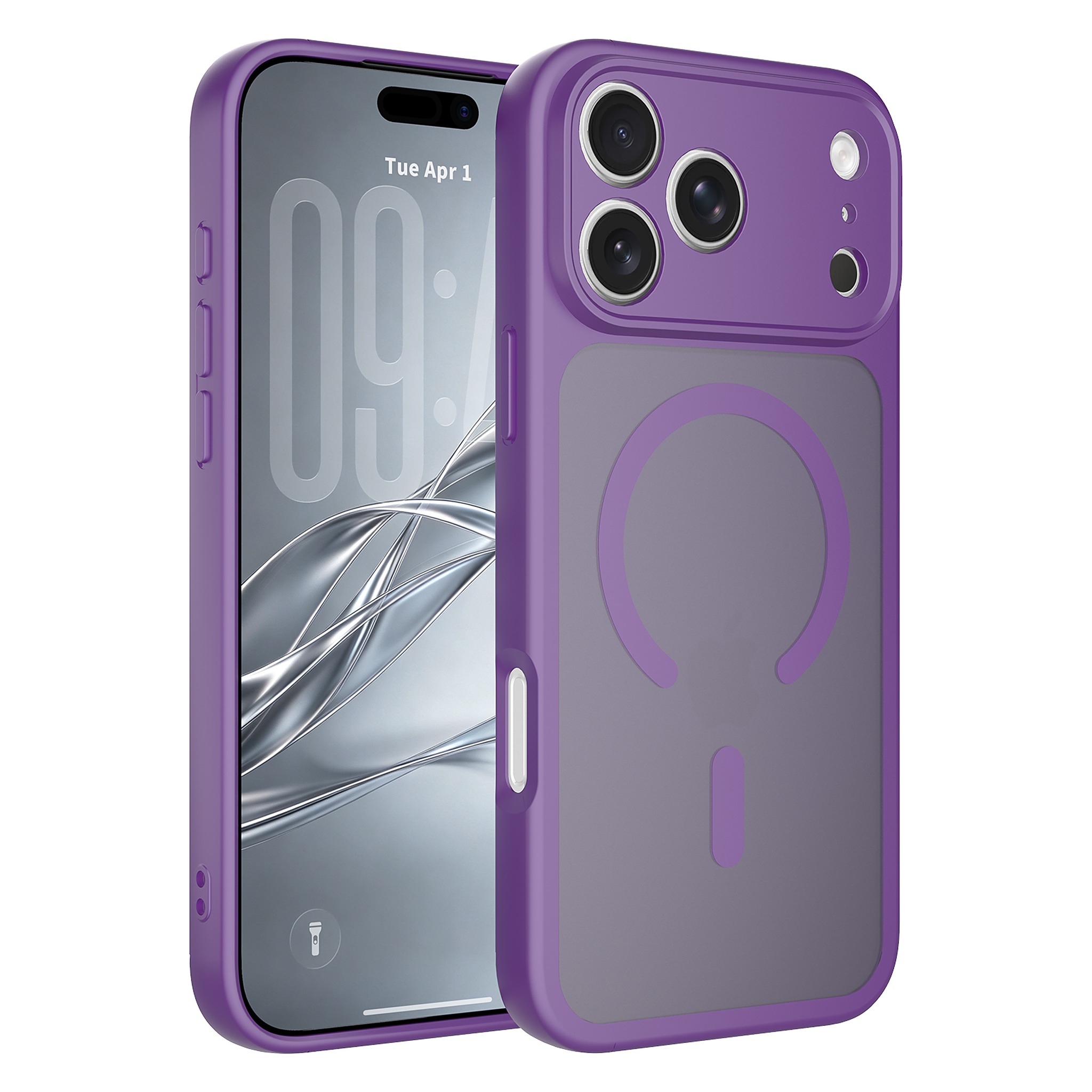 SendaFit Precise-Cutout Matte Skin-Feel MagSafe Case for iPhone 18 Pro Max - Deep Purple