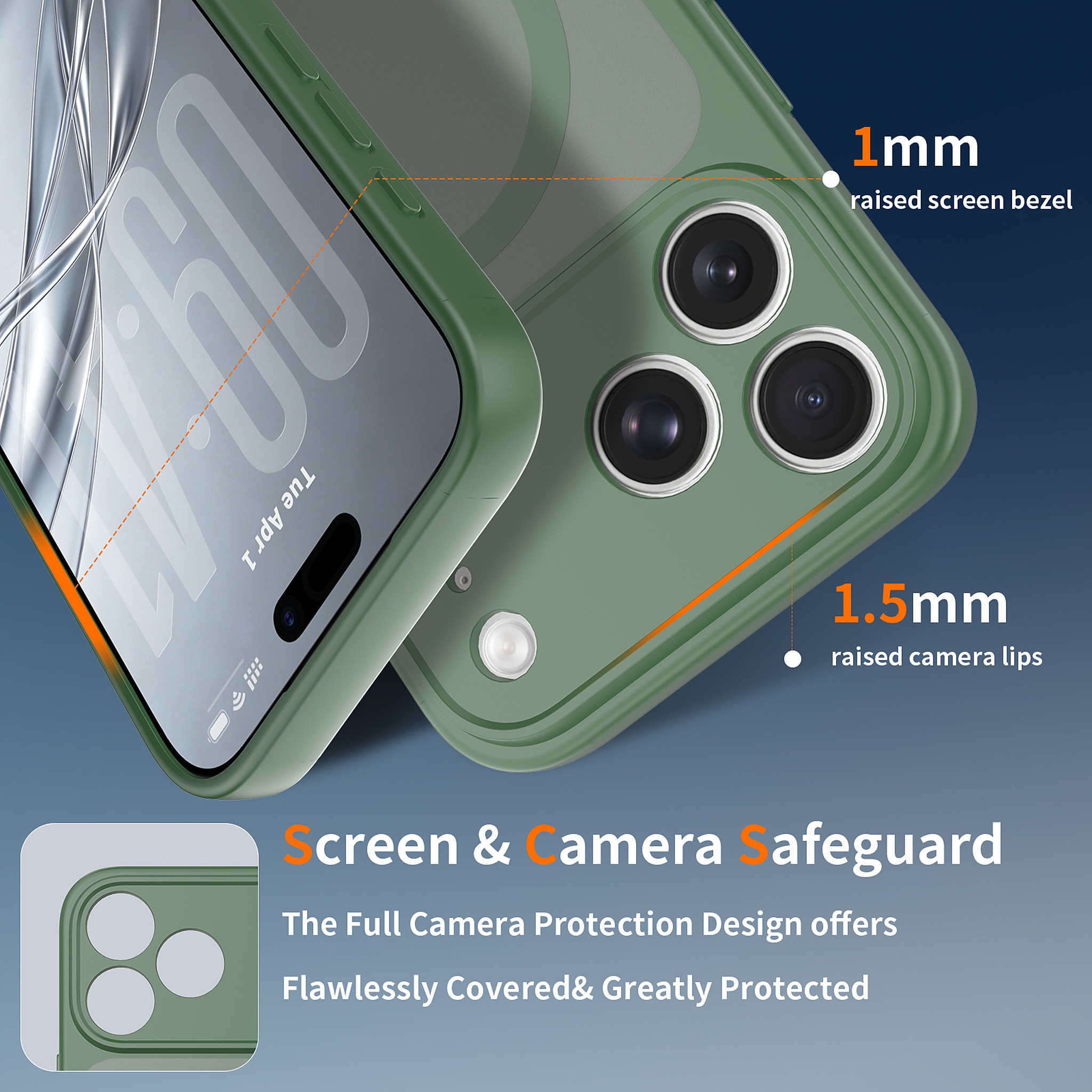 SendaFit Precise-Cutout Matte Skin-Feel MagSafe Case for iPhone 18 Pro Max detail 12
