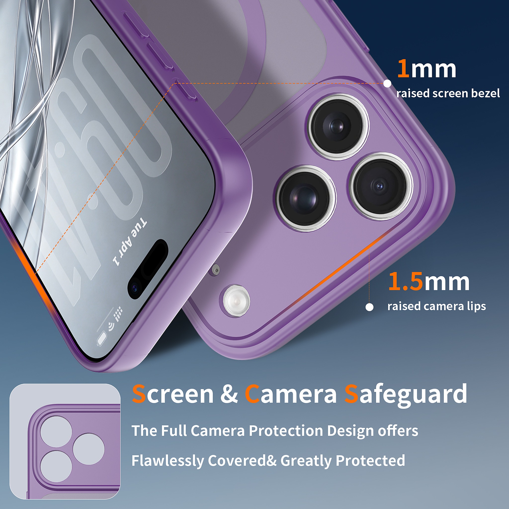 SendaFit Precise-Cutout Matte Skin-Feel MagSafe Case for iPhone 18 Pro Max detail 13