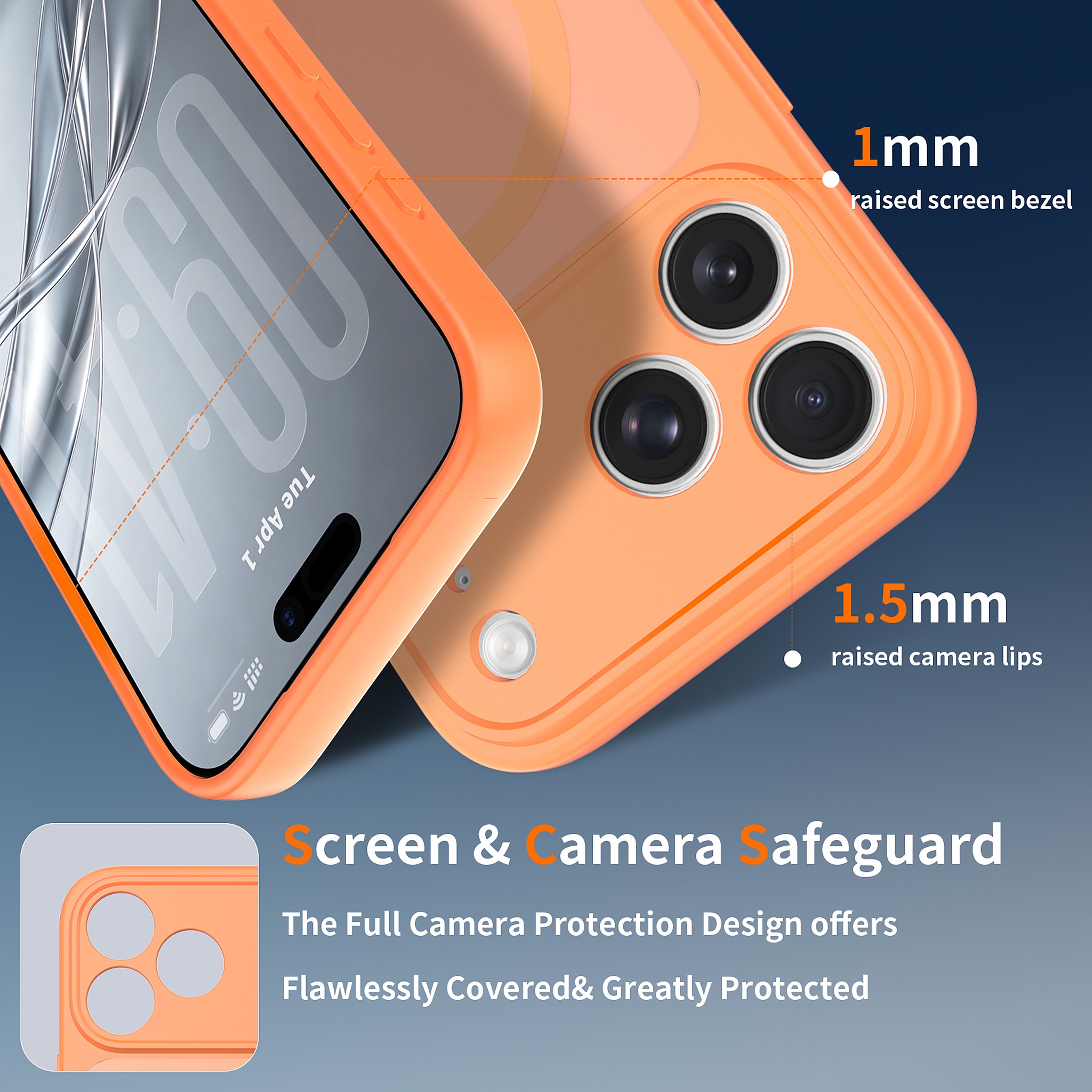SendaFit Precise-Cutout Matte Skin-Feel MagSafe Case for iPhone 18 Pro Max detail 16