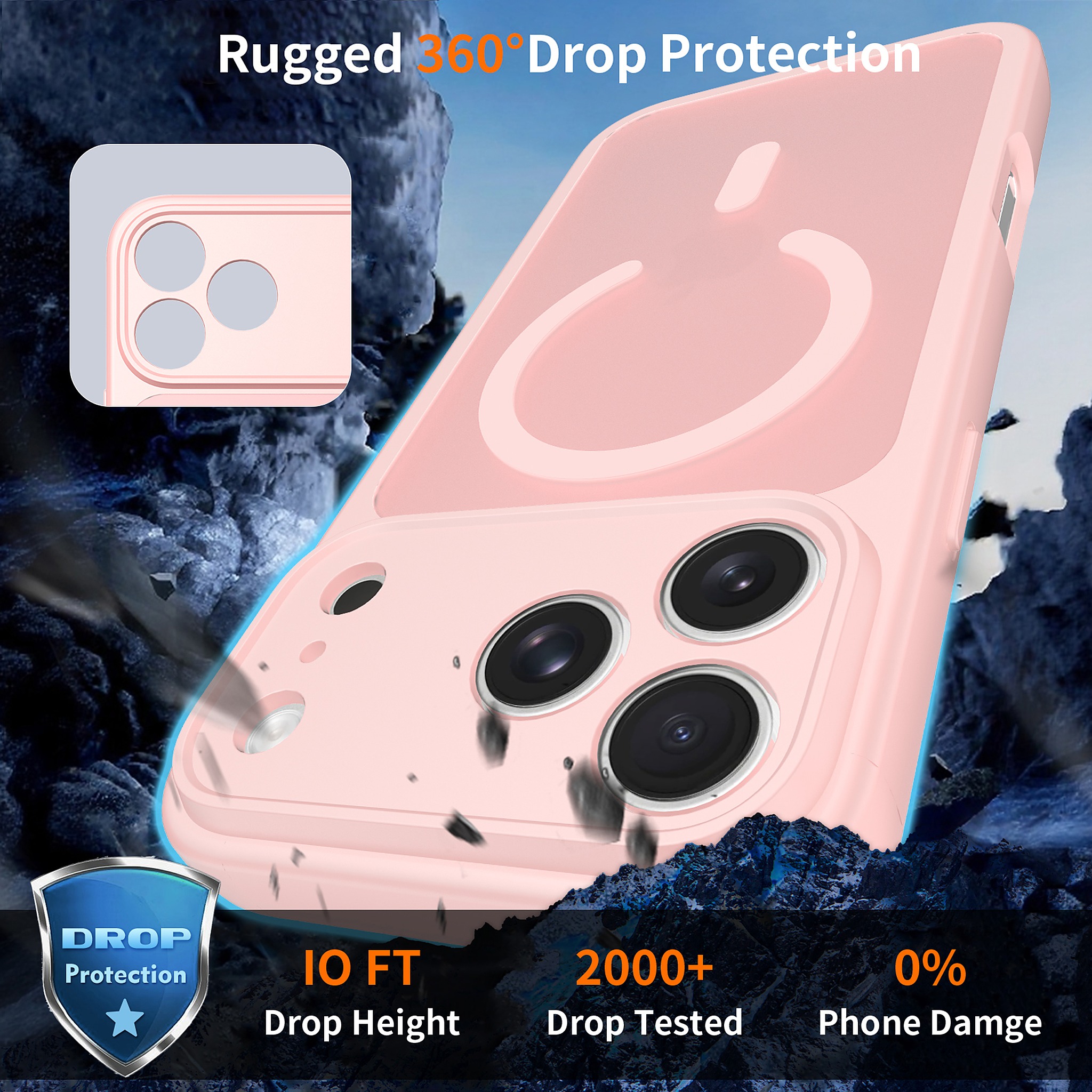 SendaFit Precise-Cutout Matte Skin-Feel MagSafe Case for iPhone 18 Pro Max detail 17