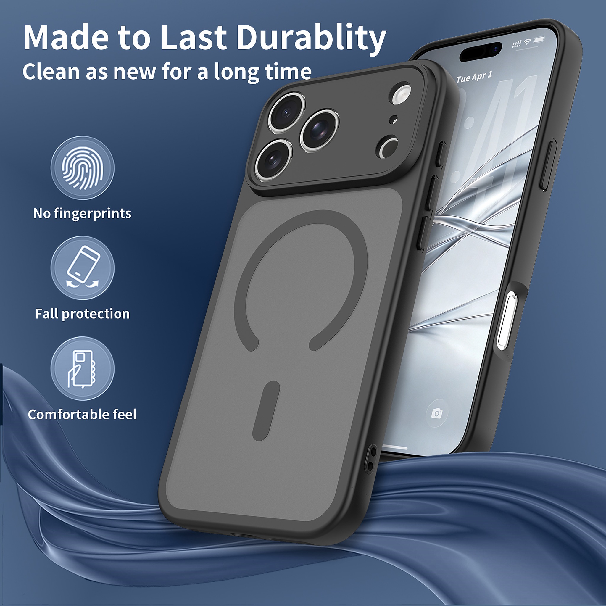 SendaFit Precise-Cutout Matte Skin-Feel MagSafe Case for iPhone 18 Pro Max detail 18