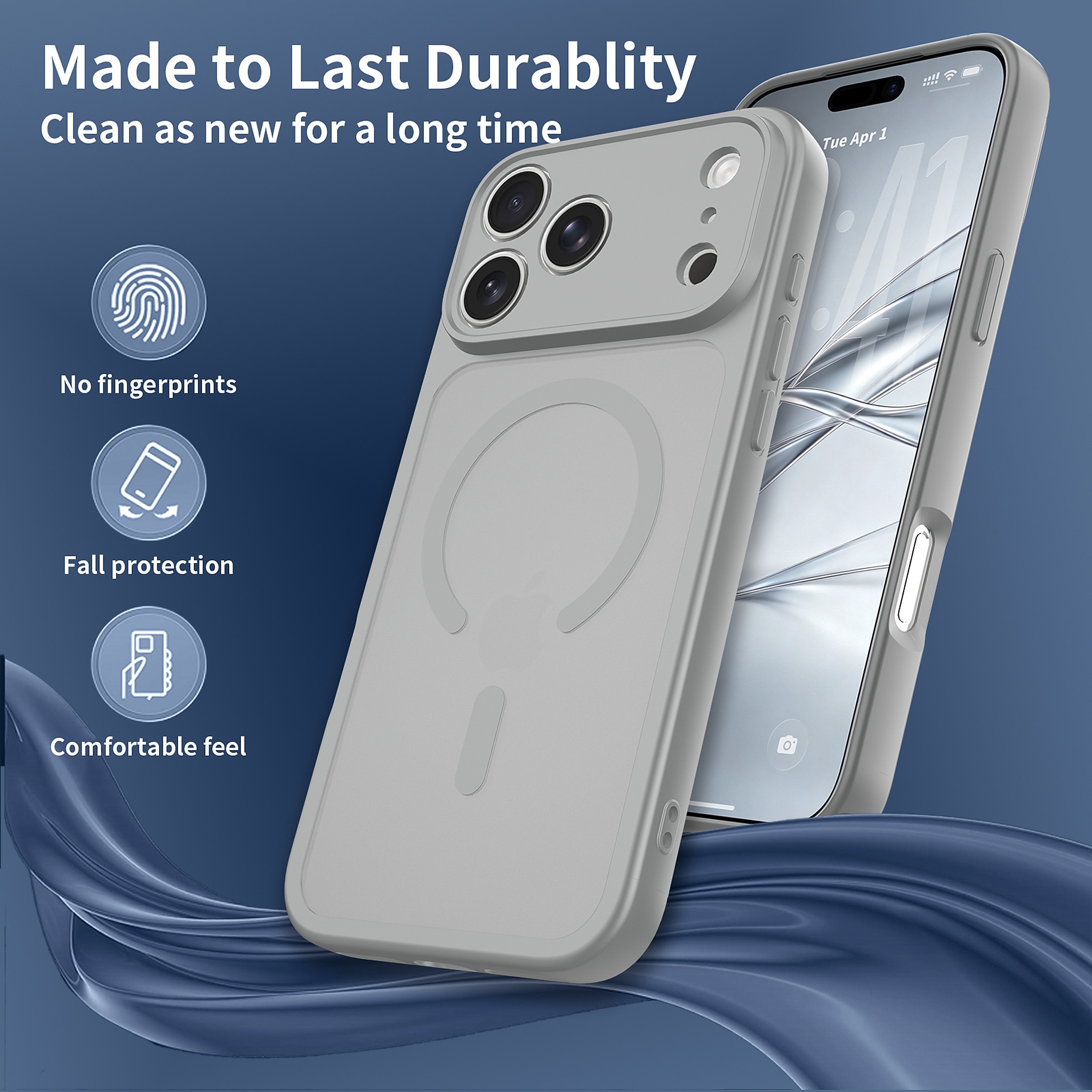 SendaFit Precise-Cutout Matte Skin-Feel MagSafe Case for iPhone 18 Pro Max detail 19