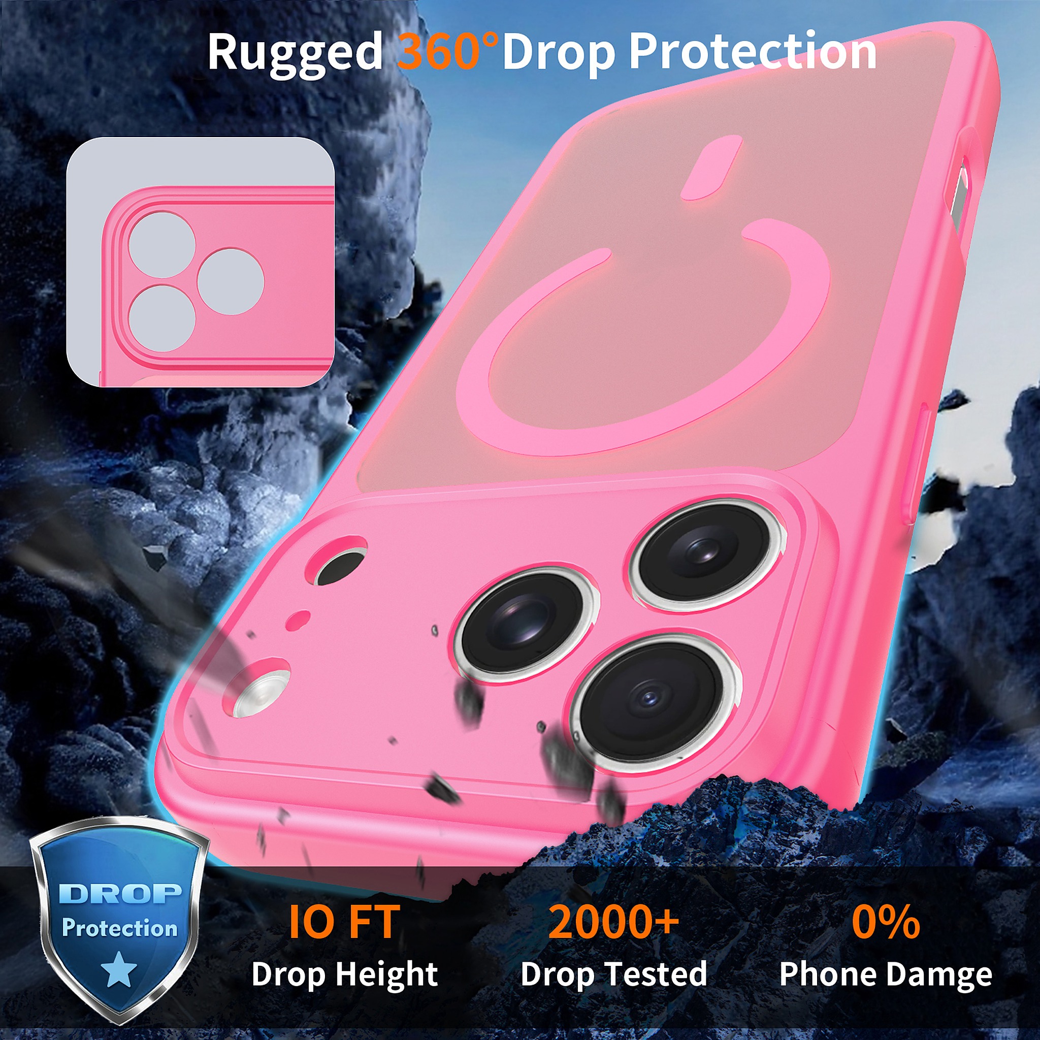 SendaFit Precise-Cutout Matte Skin-Feel MagSafe Case for iPhone 18 Pro Max detail 22