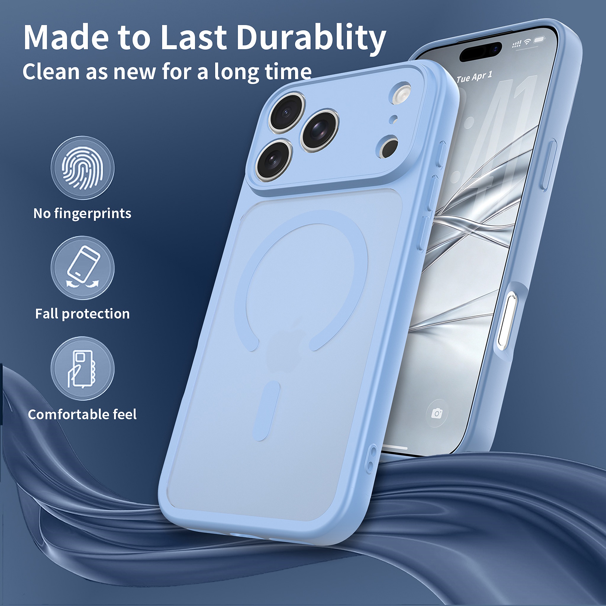 SendaFit Precise-Cutout Matte Skin-Feel MagSafe Case for iPhone 18 Pro Max detail 23