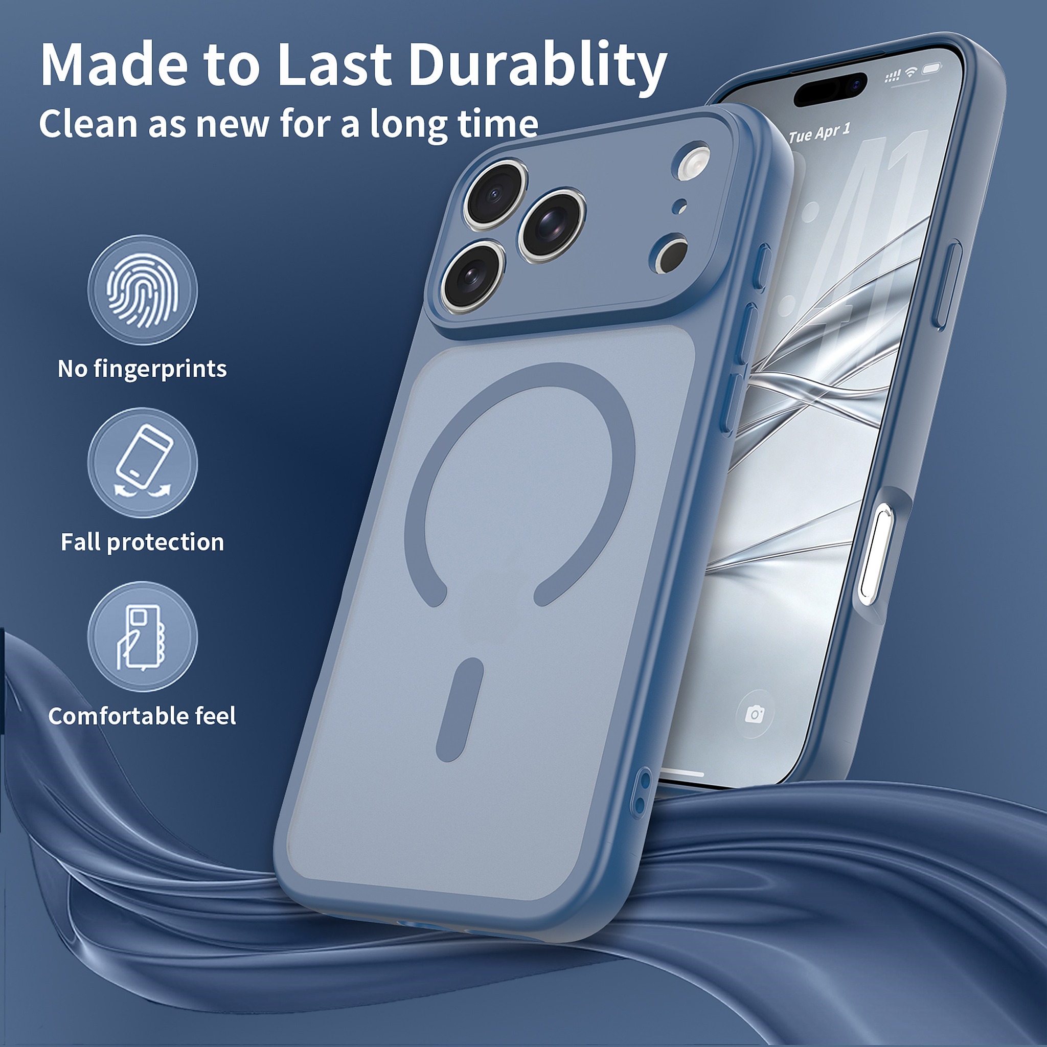 SendaFit Precise-Cutout Matte Skin-Feel MagSafe Case for iPhone 18 Pro Max detail 24