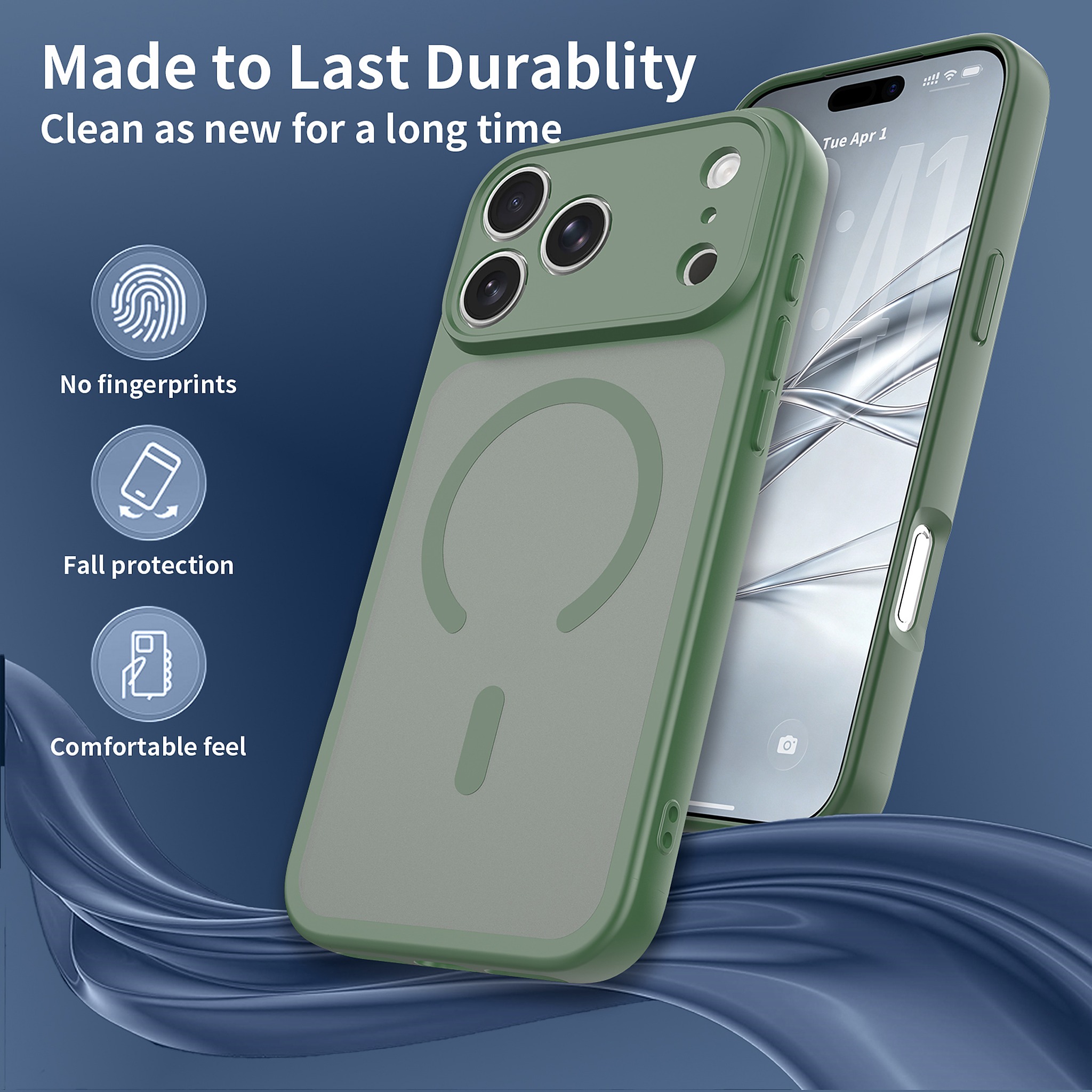 SendaFit Precise-Cutout Matte Skin-Feel MagSafe Case for iPhone 18 Pro Max detail 25