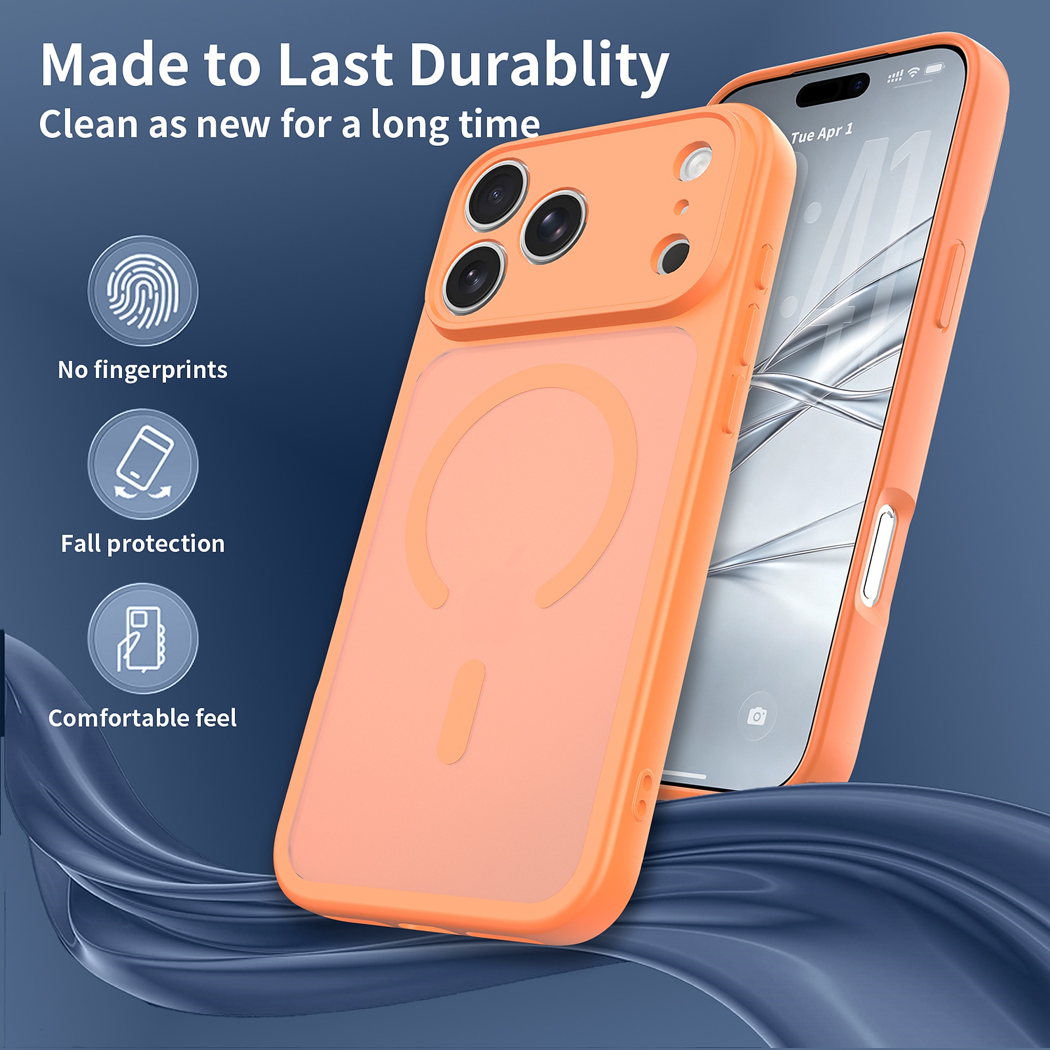 SendaFit Precise-Cutout Matte Skin-Feel MagSafe Case for iPhone 18 Pro Max detail 27