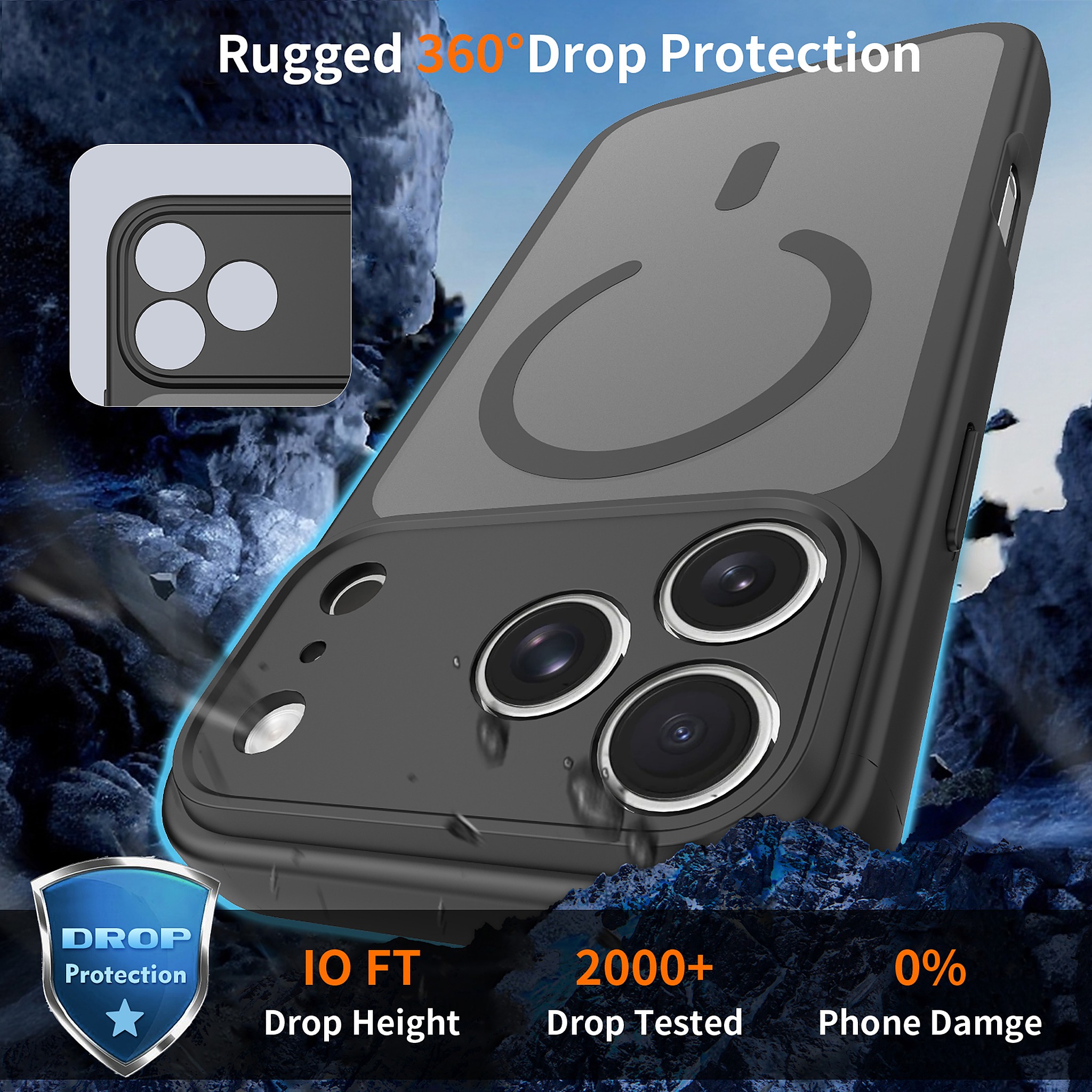 SendaFit Precise-Cutout Matte Skin-Feel MagSafe Case for iPhone 18 Pro Max detail 4