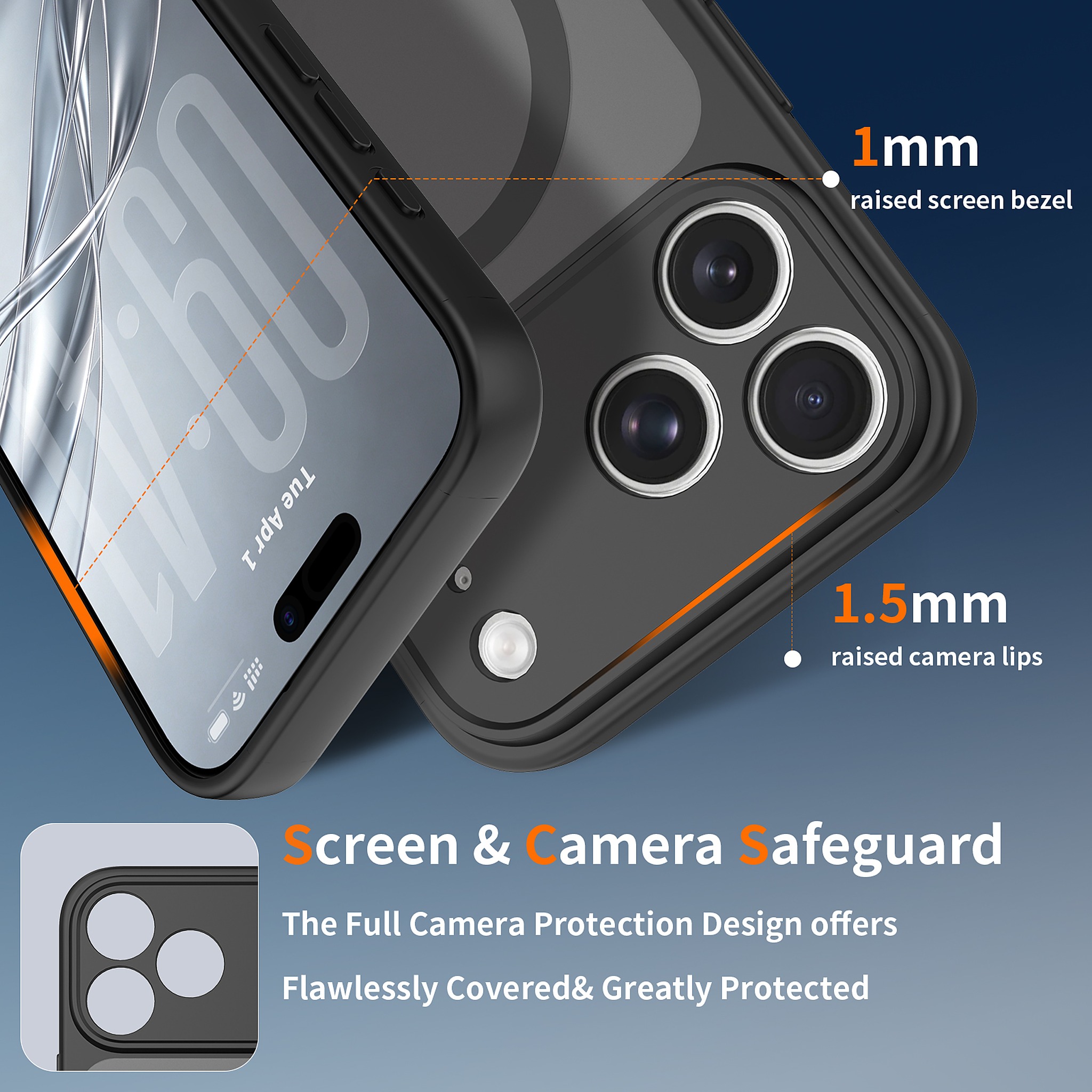 SendaFit Precise-Cutout Matte Skin-Feel MagSafe Case for iPhone 18 Pro Max detail 5