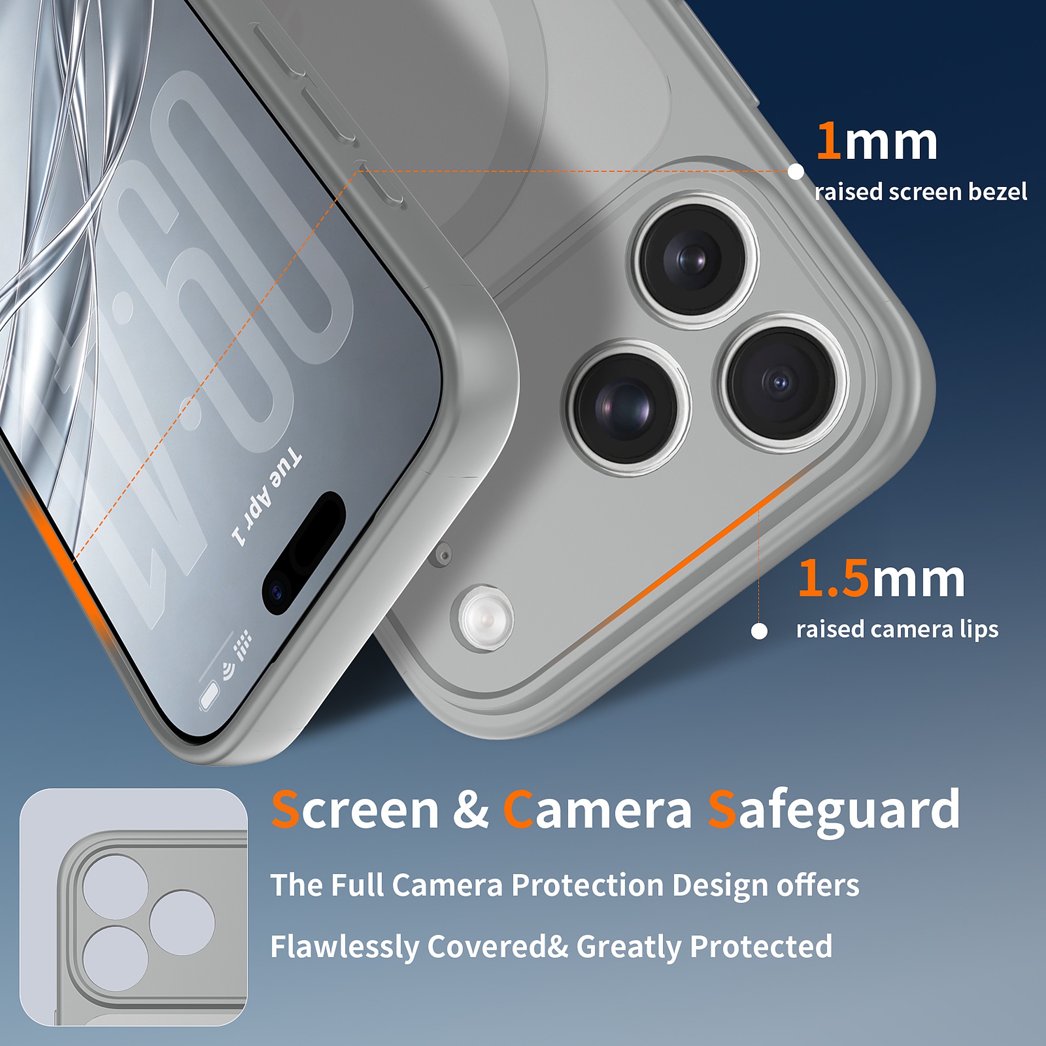 SendaFit Precise-Cutout Matte Skin-Feel MagSafe Case for iPhone 18 Pro Max detail 6