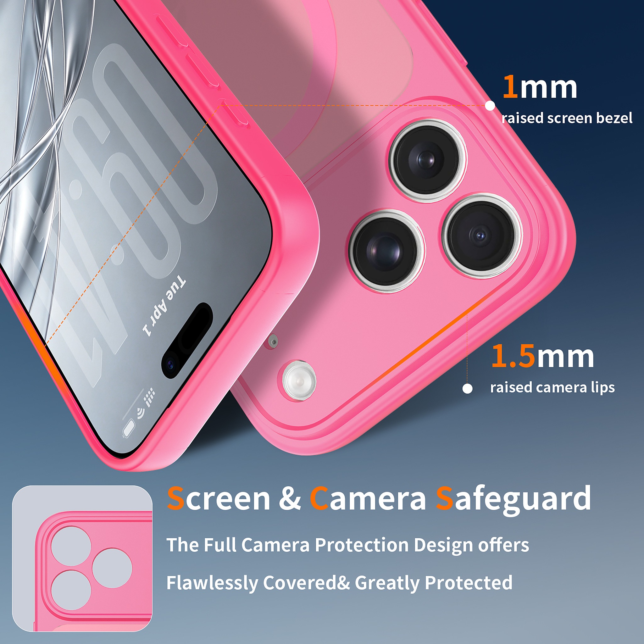 SendaFit Precise-Cutout Matte Skin-Feel MagSafe Case for iPhone 18 Pro Max detail 8