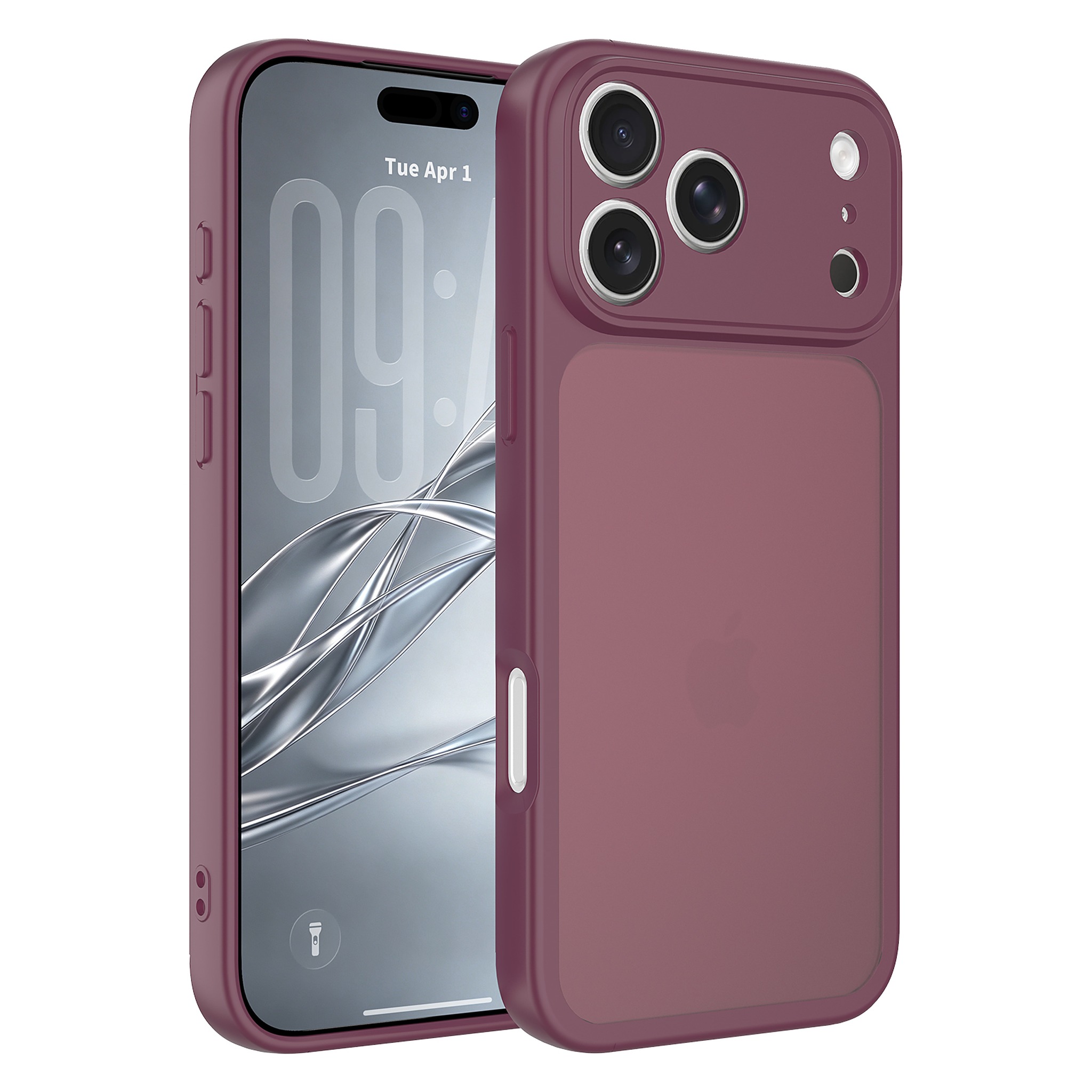 SendaFit Precise-Cutout Matte Skin-Feel Case for iPhone 18 Pro Max - Cherry Red