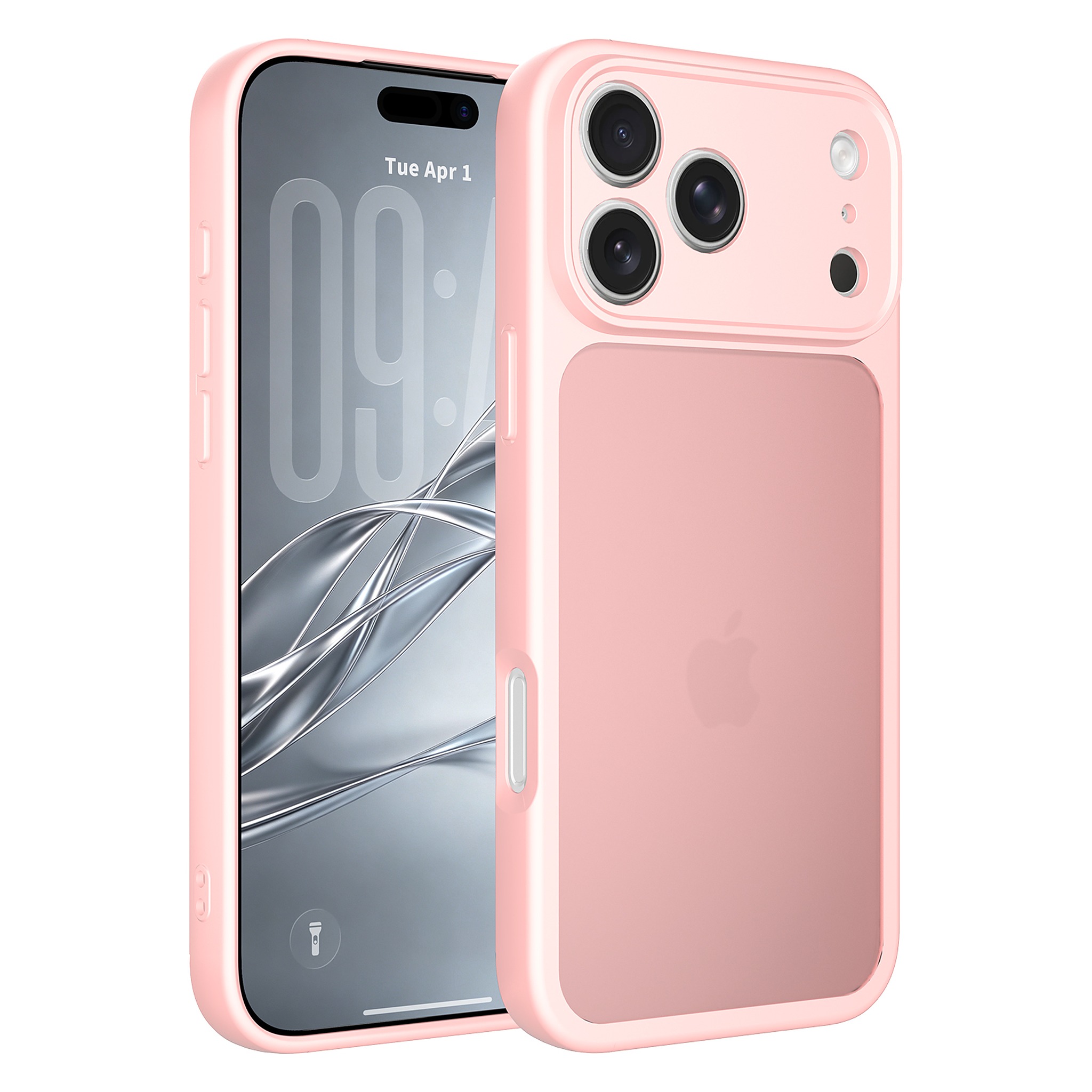 SendaFit Precise-Cutout Matte Skin-Feel Case for iPhone 18 Pro Max - Light Pink