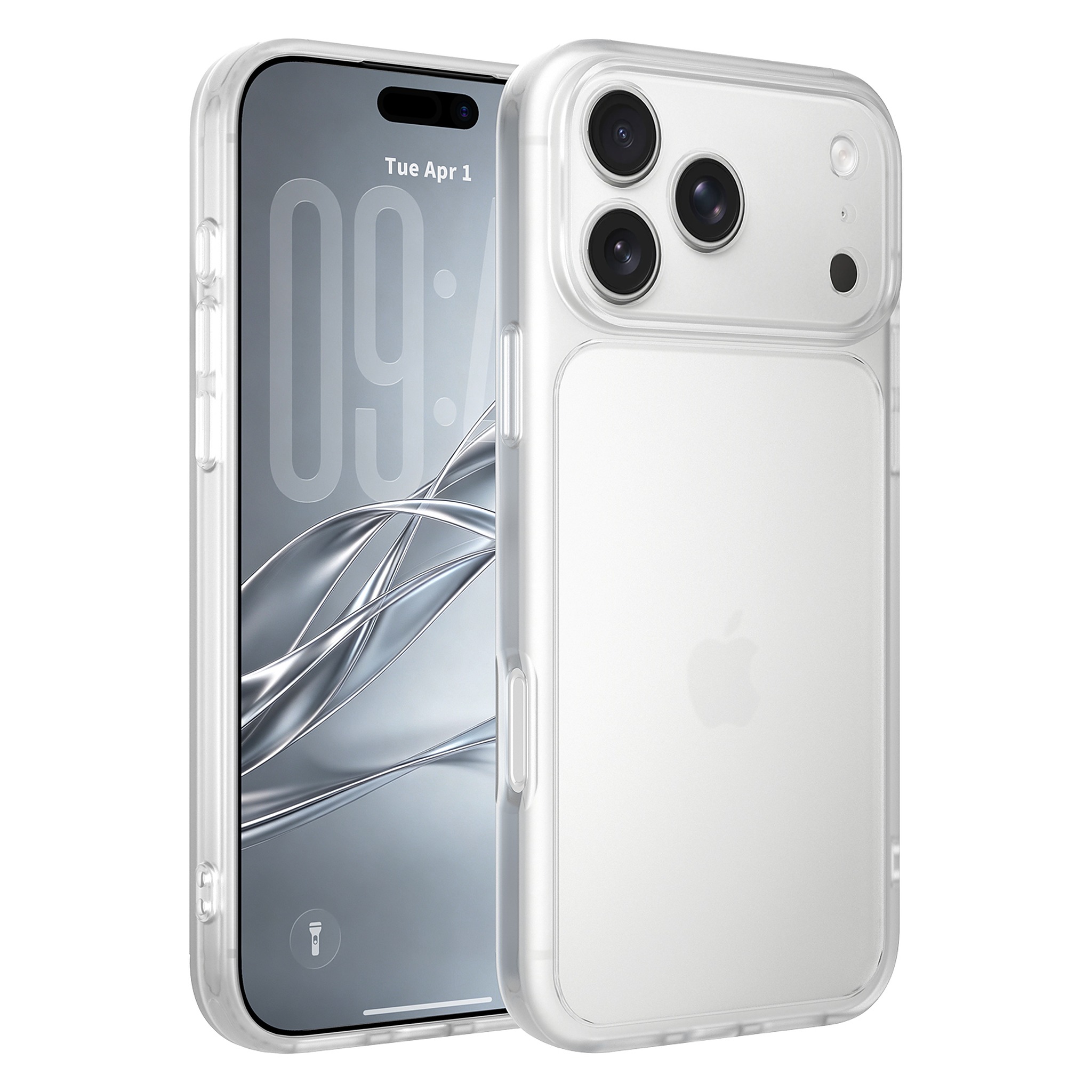 SendaFit Precise-Cutout Matte Skin-Feel Case for iPhone 18 Pro Max - Frosted Clear