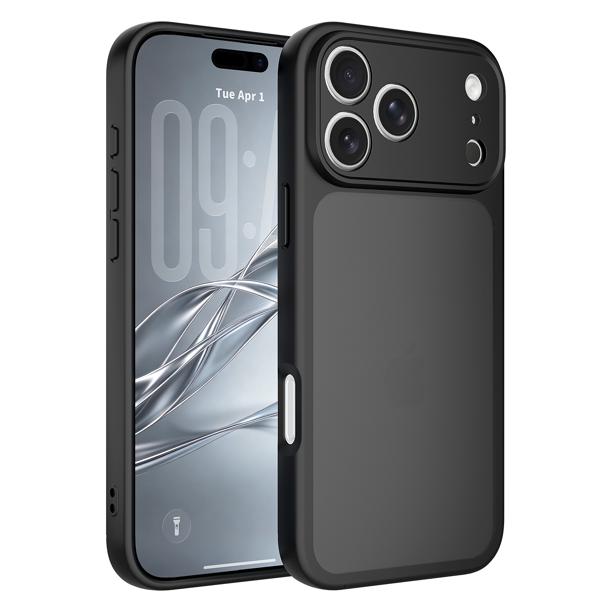 SendaFit Precise-Cutout Matte Skin-Feel Case for iPhone 18 Pro Max - Matte Black