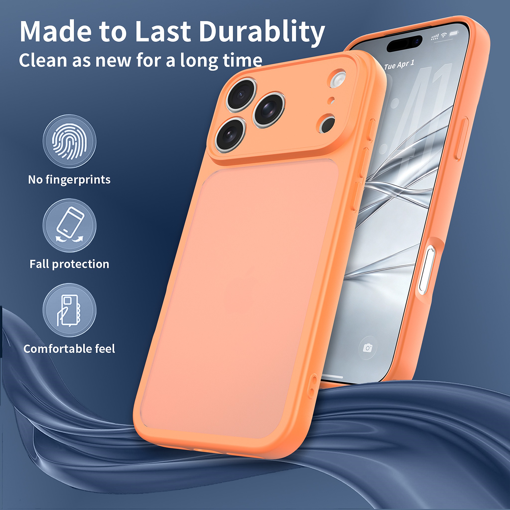 SendaFit Precise-Cutout Matte Skin-Feel Case for iPhone 18 Pro Max detail 1