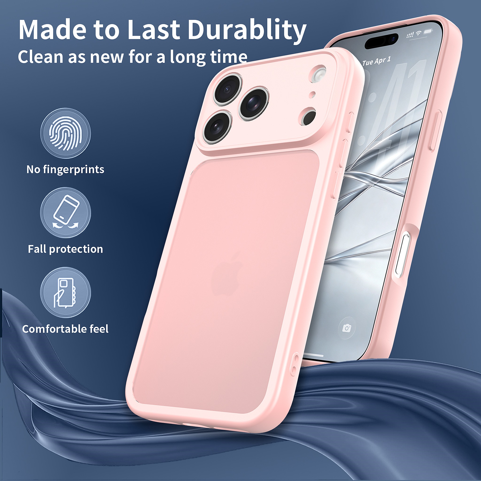 SendaFit Precise-Cutout Matte Skin-Feel Case for iPhone 18 Pro Max detail 22