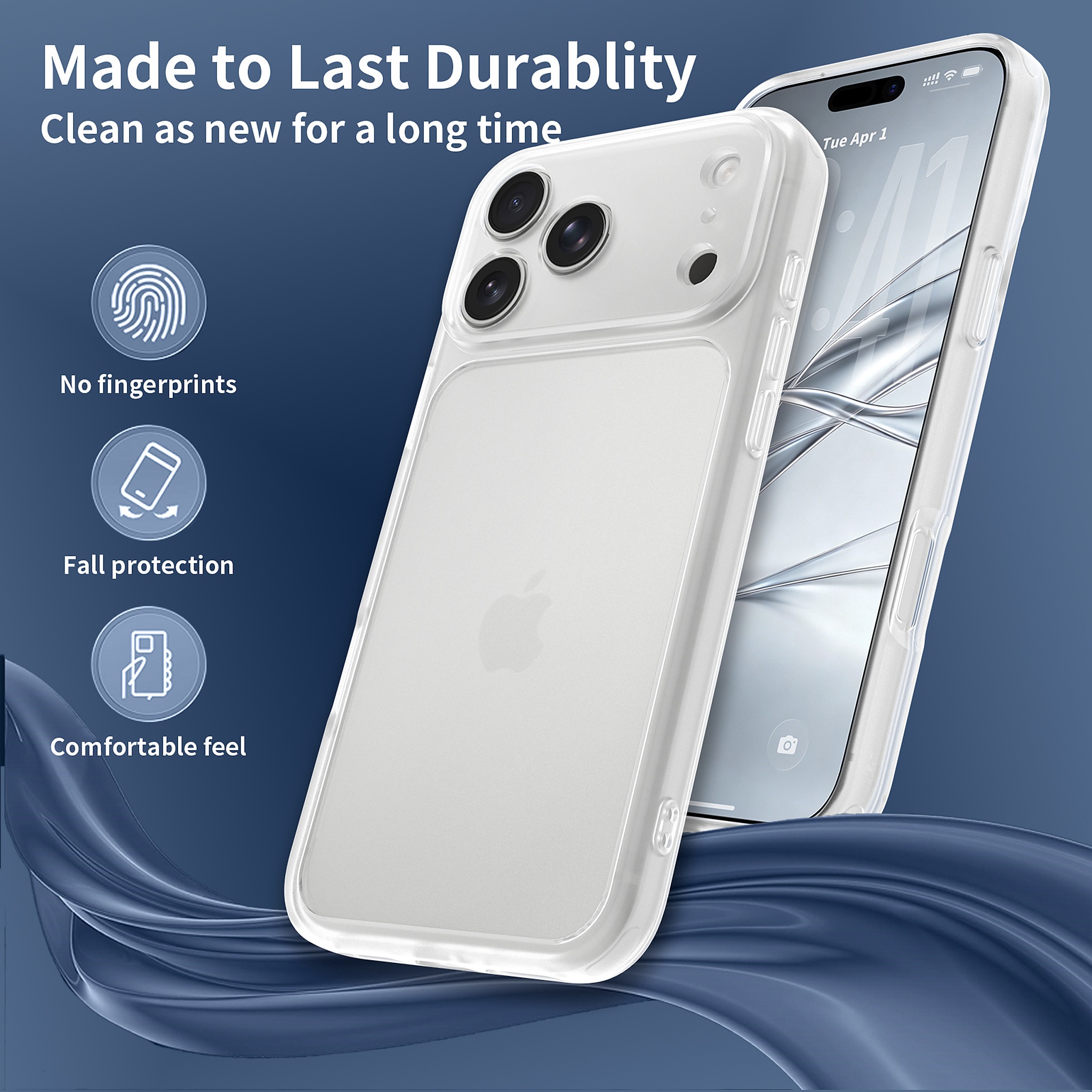 SendaFit Precise-Cutout Matte Skin-Feel Case for iPhone 18 Pro Max detail 3