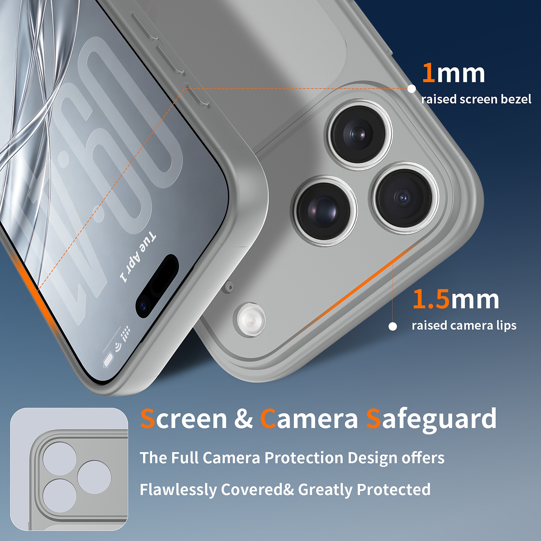 SendaFit Precise-Cutout Matte Skin-Feel Case for iPhone 18 Pro Max detail 6