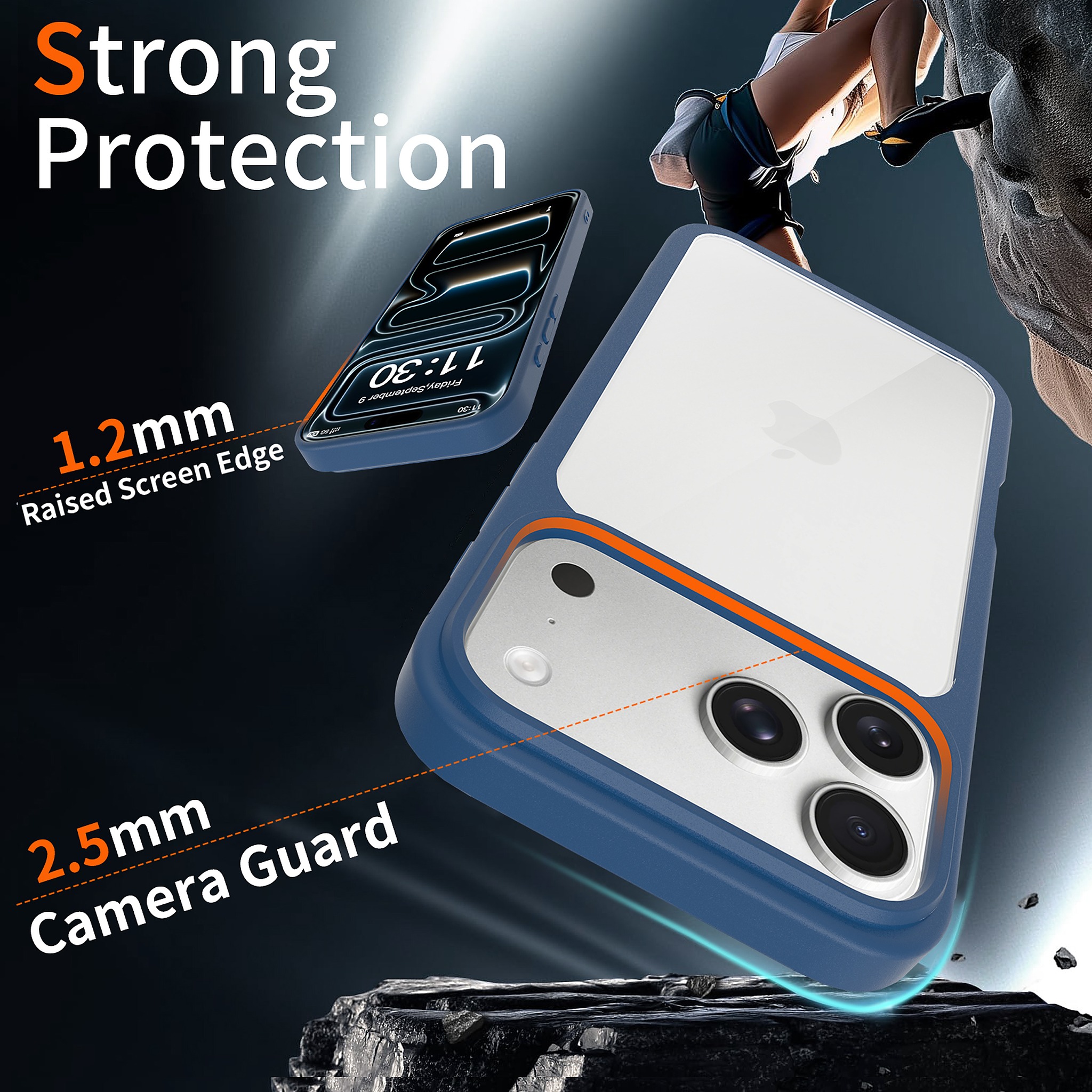 SendaFit Clear Two-in-One Case for iPhone 17 Pro Max & 18 Pro Max detail 16