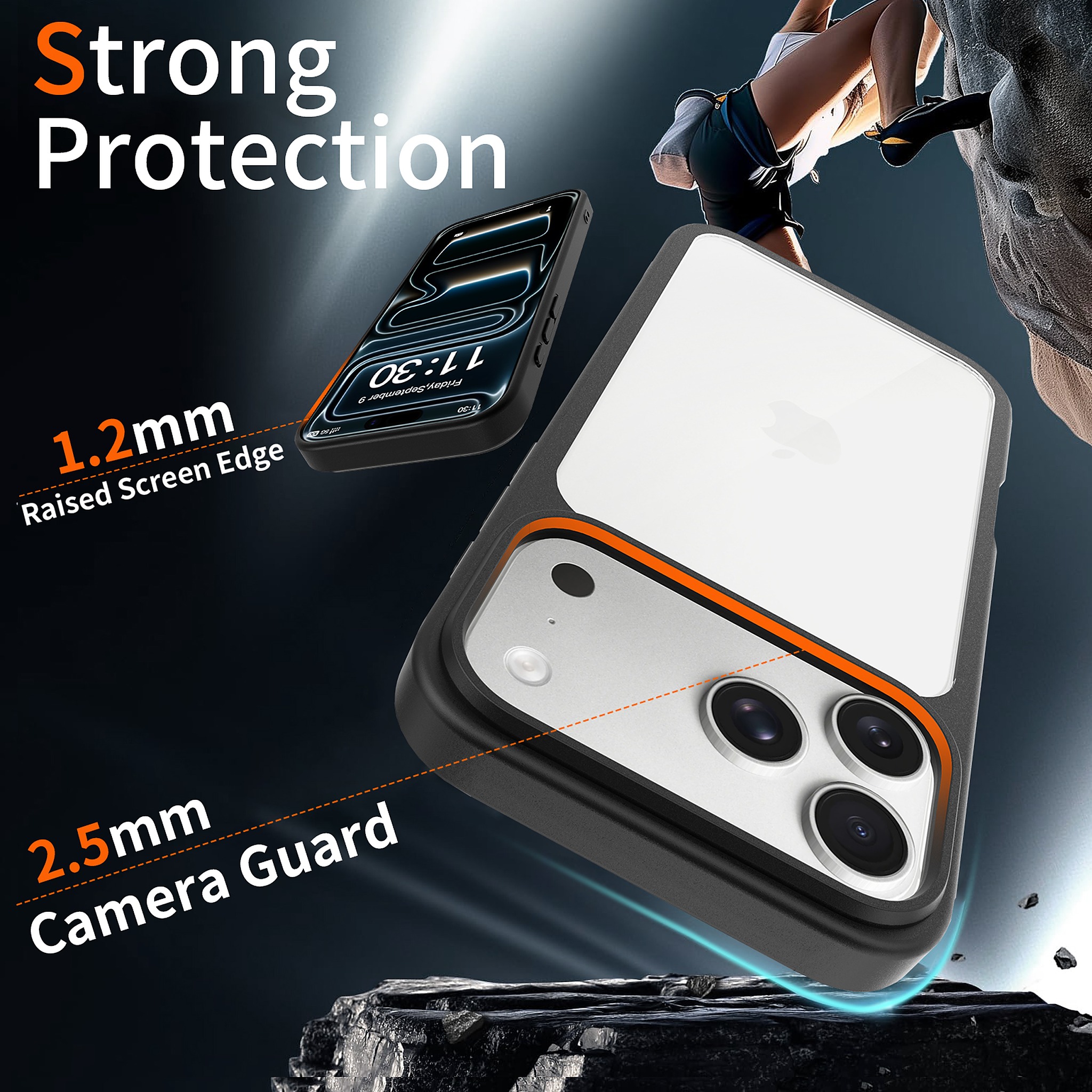 SendaFit Clear Two-in-One Case for iPhone 17 Pro Max & 18 Pro Max detail 33