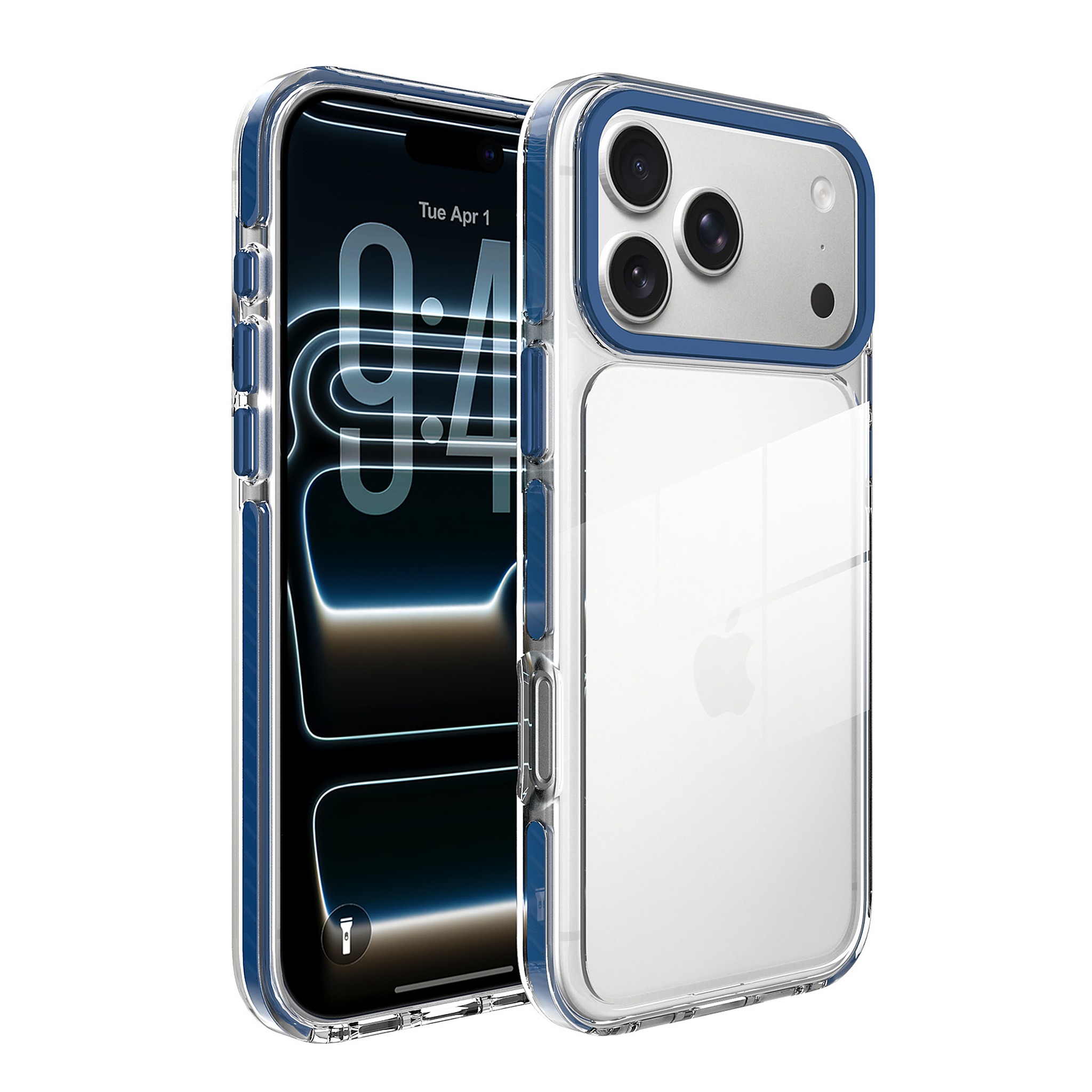 SendaFit Iridescent Two-Tone Case for iPhone 18 Pro Max (Fits iPhone 17 Pro Max) - Royal Blue