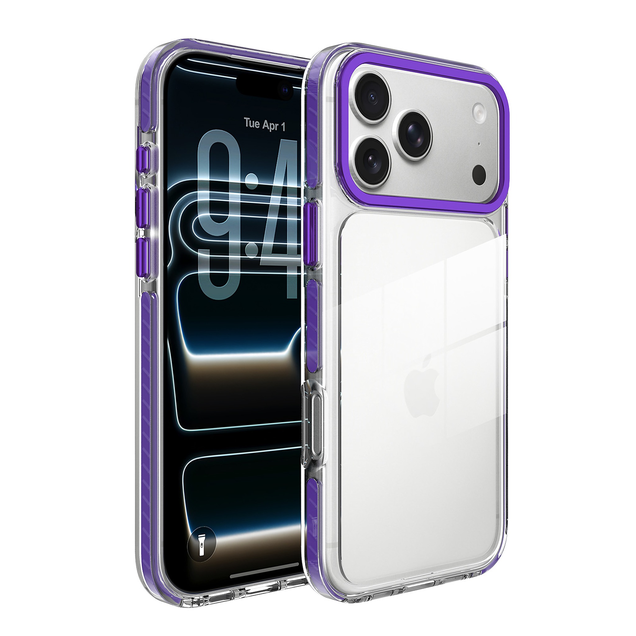 SendaFit Iridescent Two-Tone Case for iPhone 18 Pro Max (Fits iPhone 17 Pro Max) - Purple