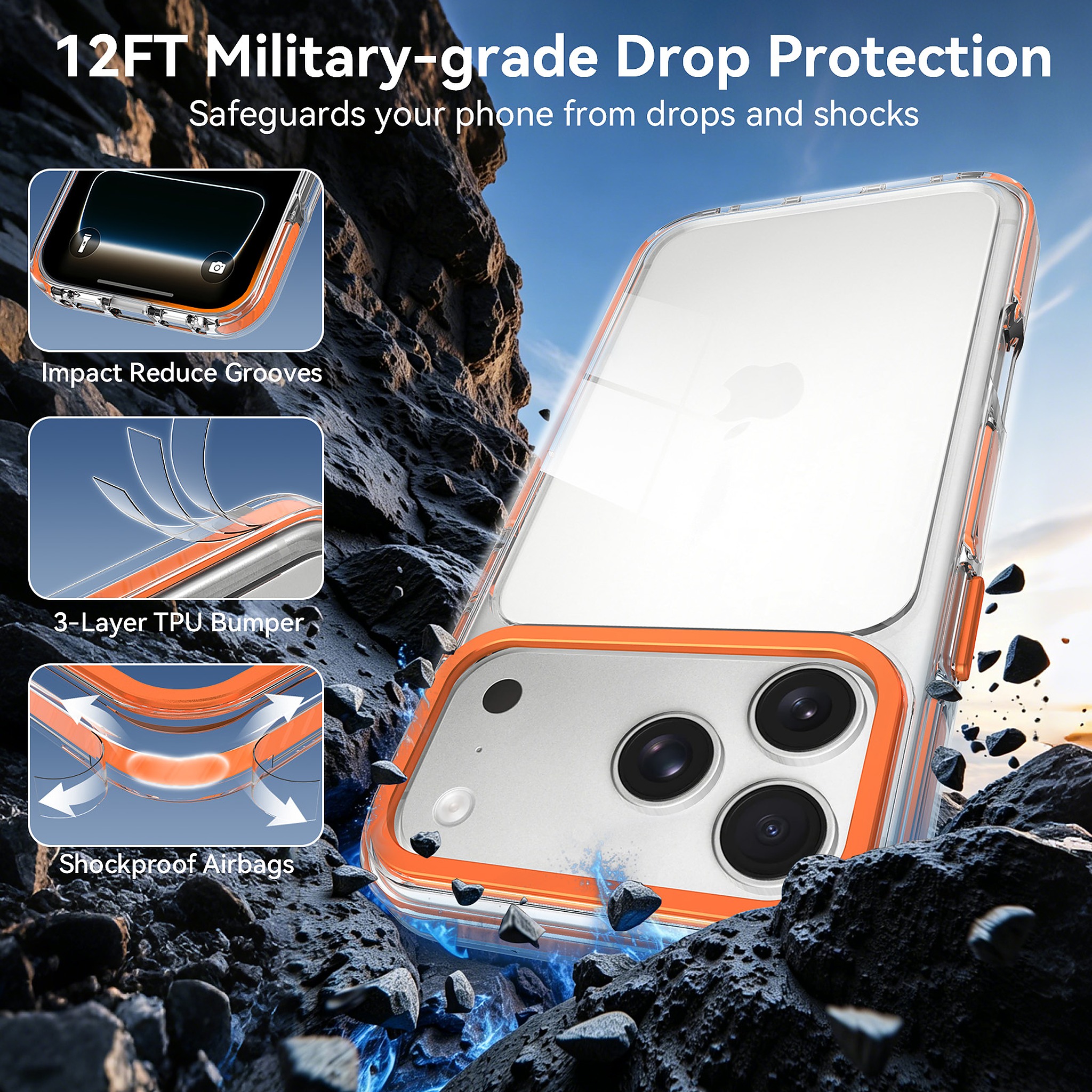 SendaFit Iridescent Two-Tone Case for iPhone 17 Pro Max & 18 Pro Max detail 13