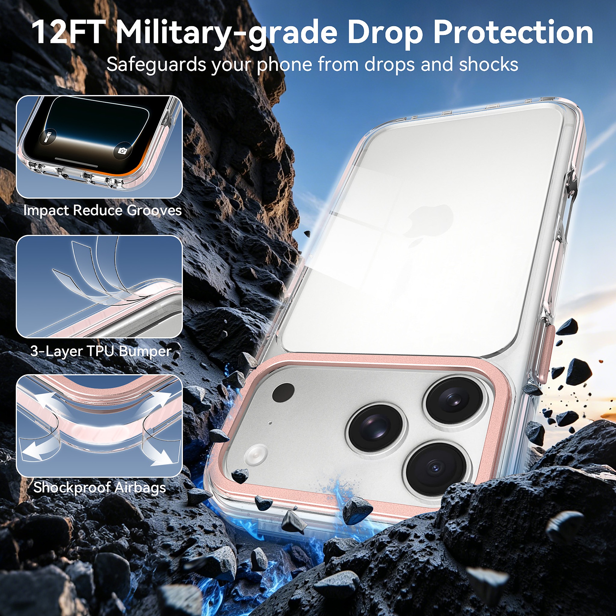 SendaFit Iridescent Two-Tone Case for iPhone 17 Pro Max & 18 Pro Max detail 19