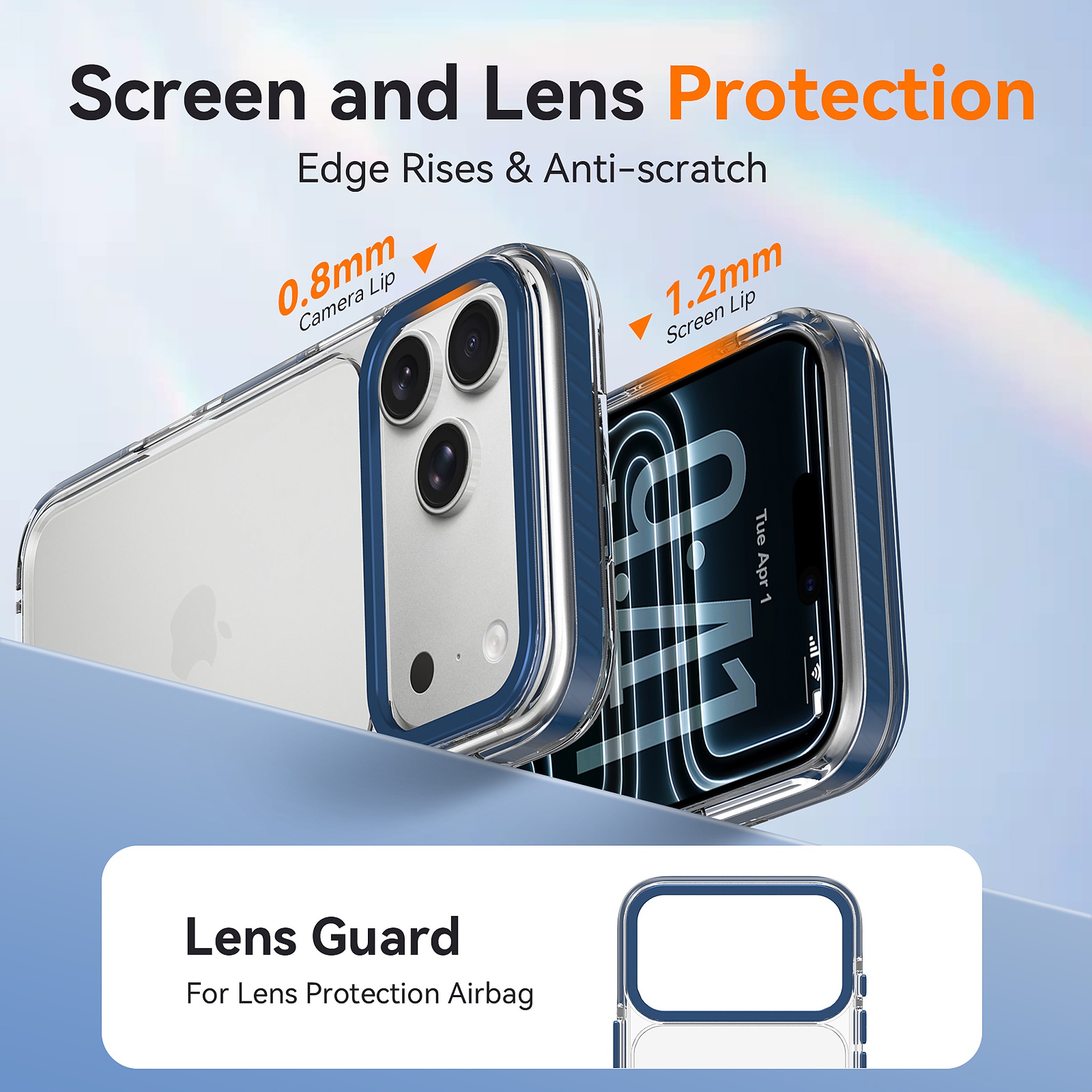 SendaFit Iridescent Two-Tone Case for iPhone 17 Pro Max & 18 Pro Max detail 2