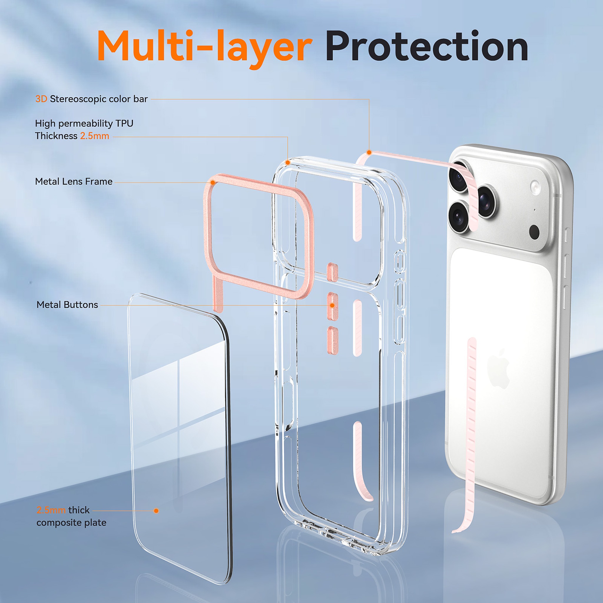 SendaFit Iridescent Two-Tone Case for iPhone 17 Pro Max & 18 Pro Max detail 20