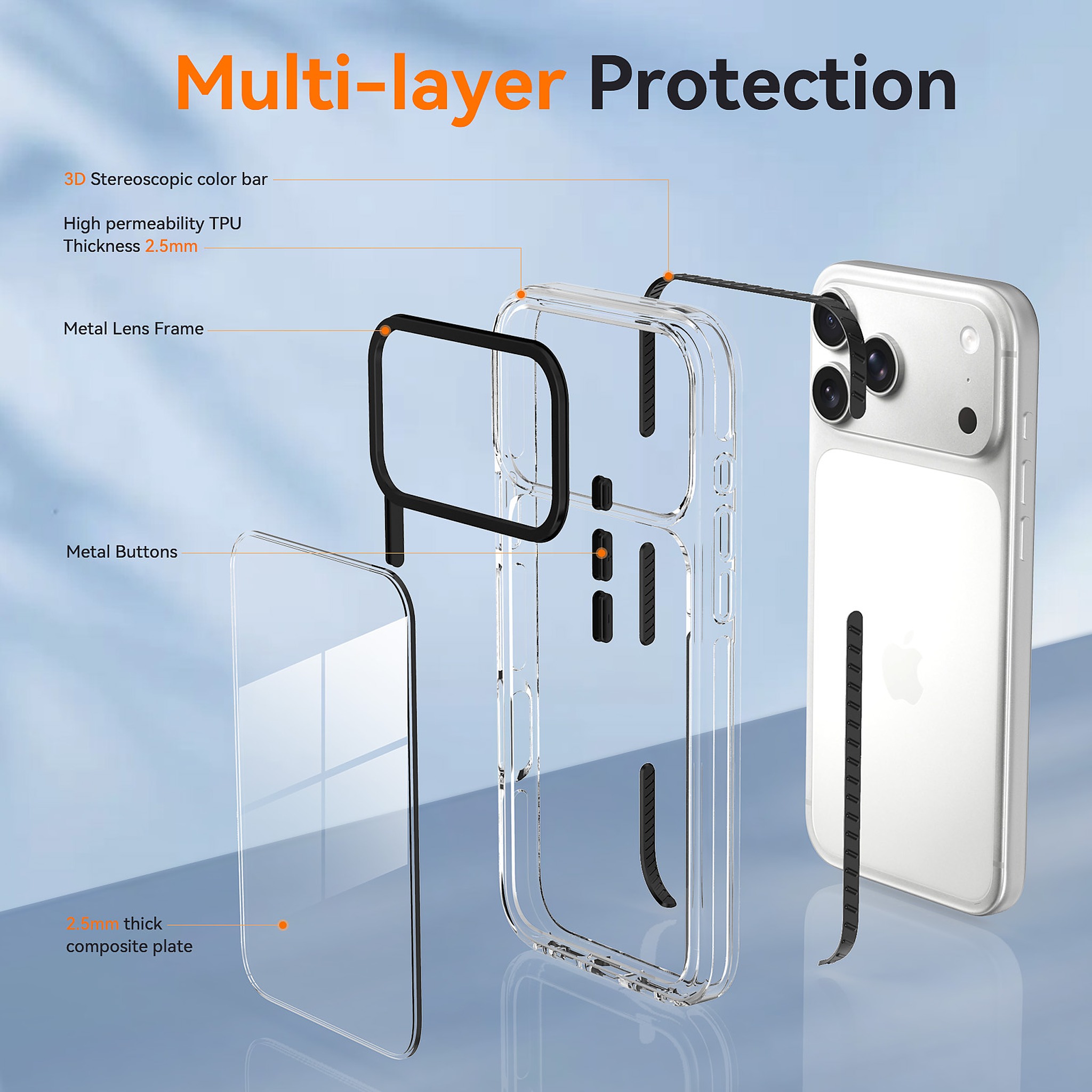 SendaFit Iridescent Two-Tone Case for iPhone 17 Pro Max & 18 Pro Max detail 24