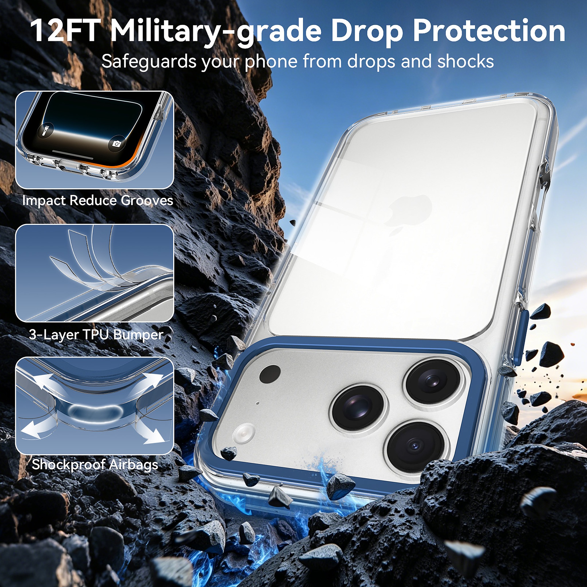 SendaFit Iridescent Two-Tone Case for iPhone 17 Pro Max & 18 Pro Max detail 3