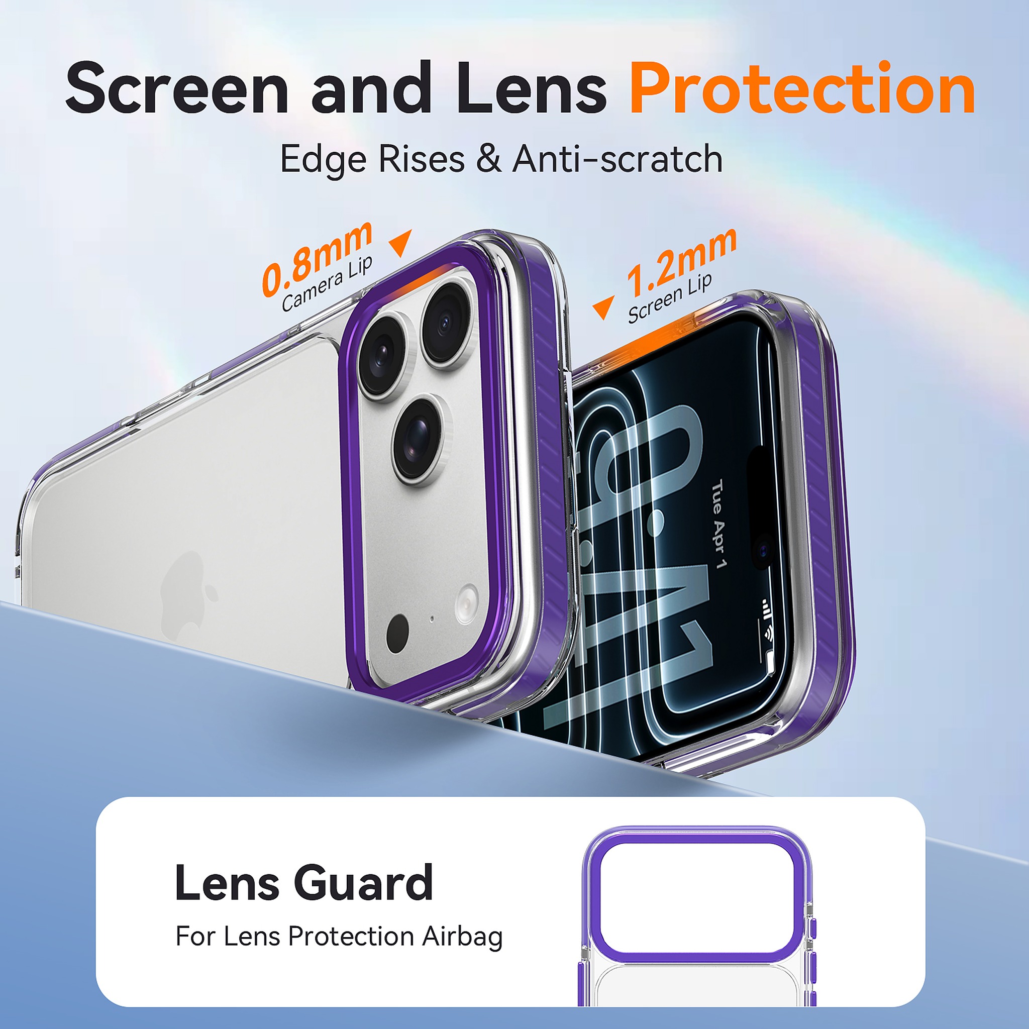 SendaFit Iridescent Two-Tone Case for iPhone 17 Pro Max & 18 Pro Max detail 7