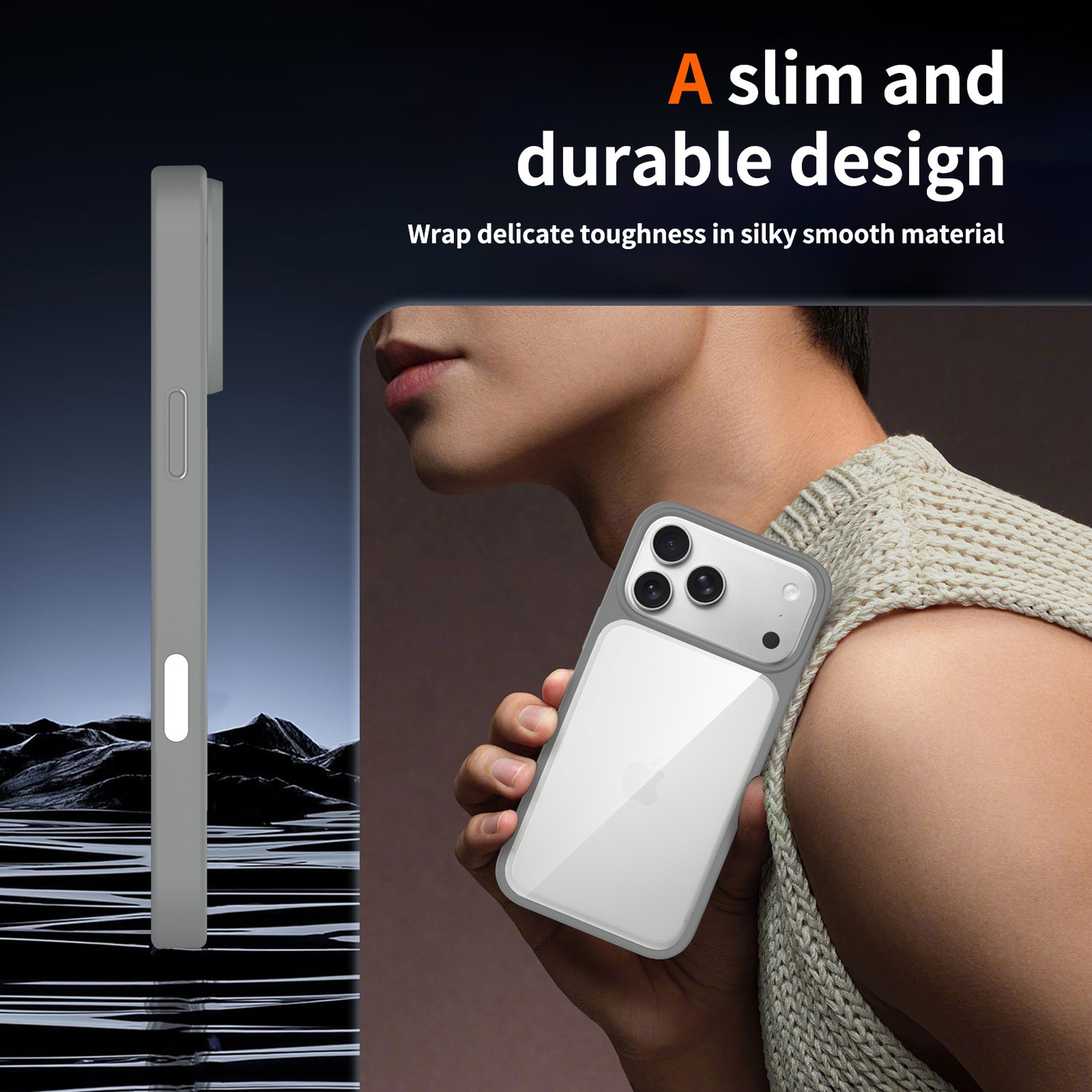 SendaFit Clear Two-in-One Camera-Button Case for iPhone 17 Pro Max & 18 Pro Max detail 23