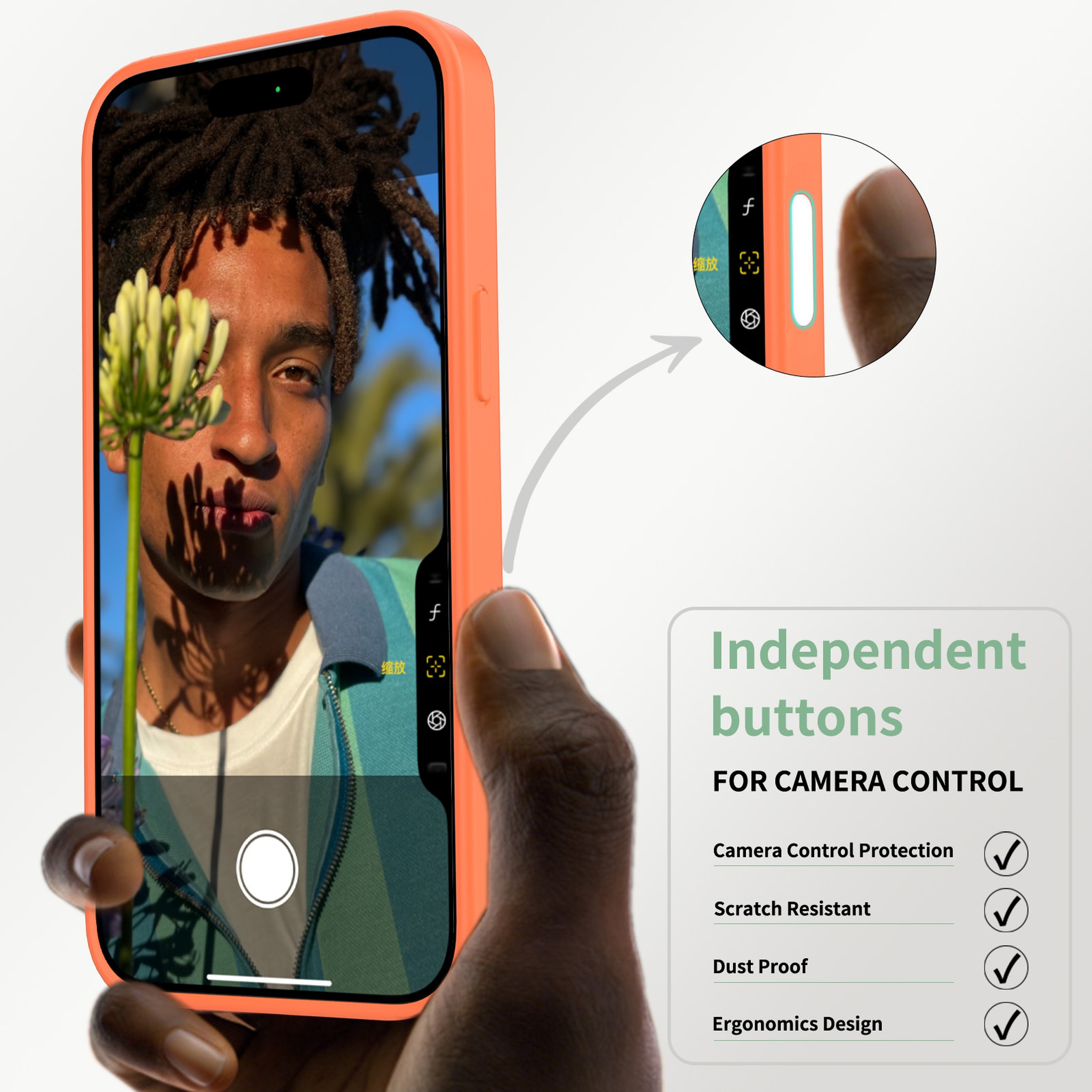 SendaFit Clear Two-in-One Camera-Button Case for iPhone 17 Pro Max & 18 Pro Max detail 44