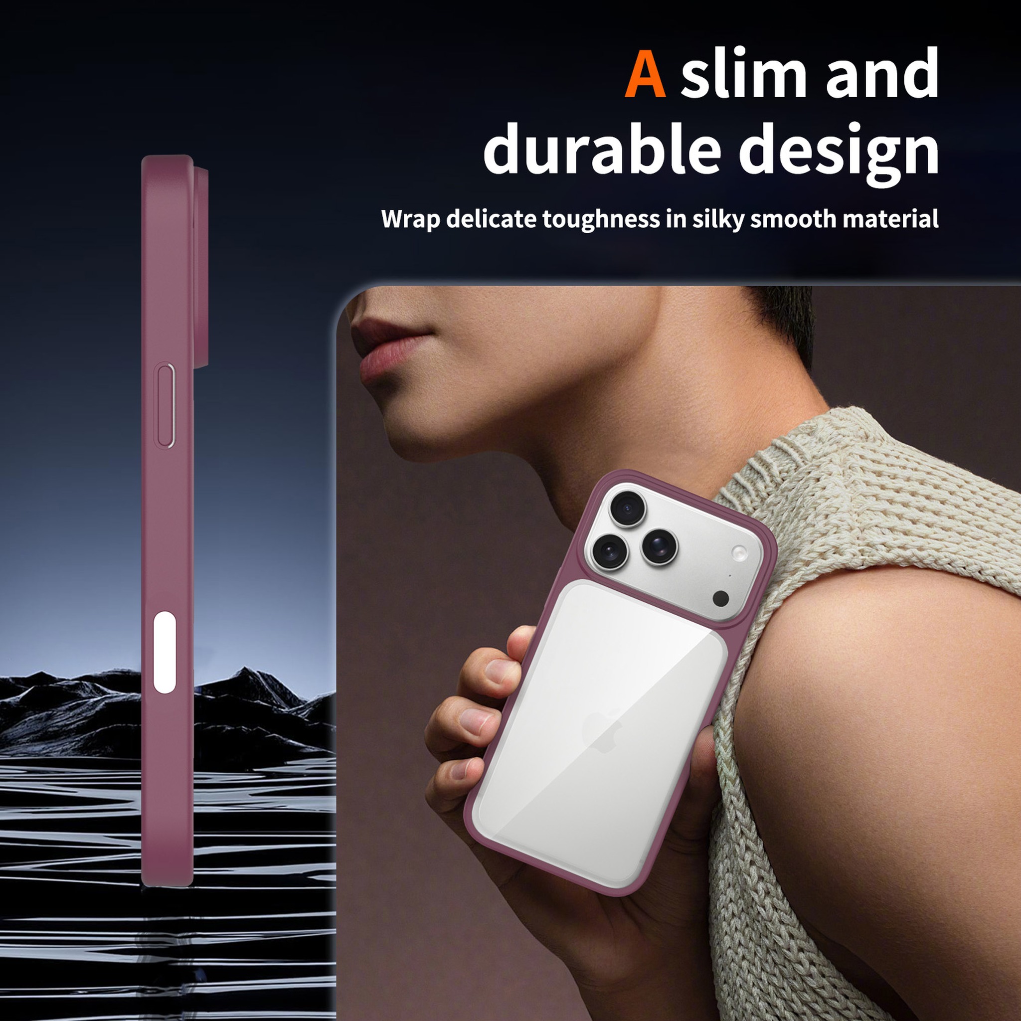 SendaFit Clear Two-in-One Camera-Button Case for iPhone 17 Pro Max & 18 Pro Max detail 50