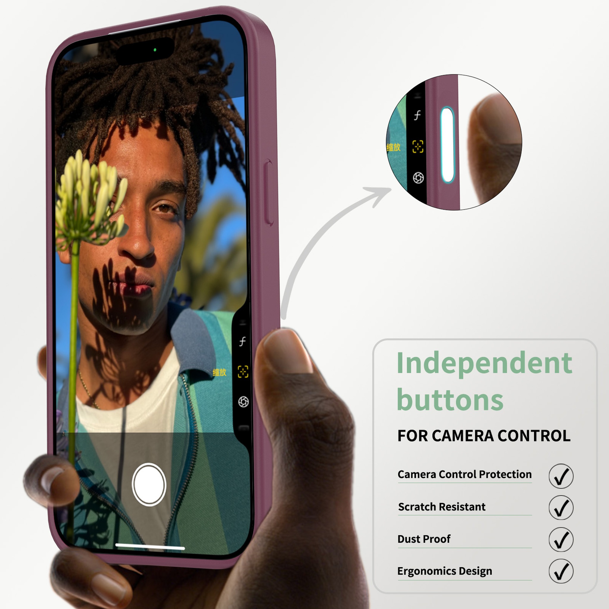 SendaFit Clear Two-in-One Camera-Button Case for iPhone 17 Pro Max & 18 Pro Max detail 51
