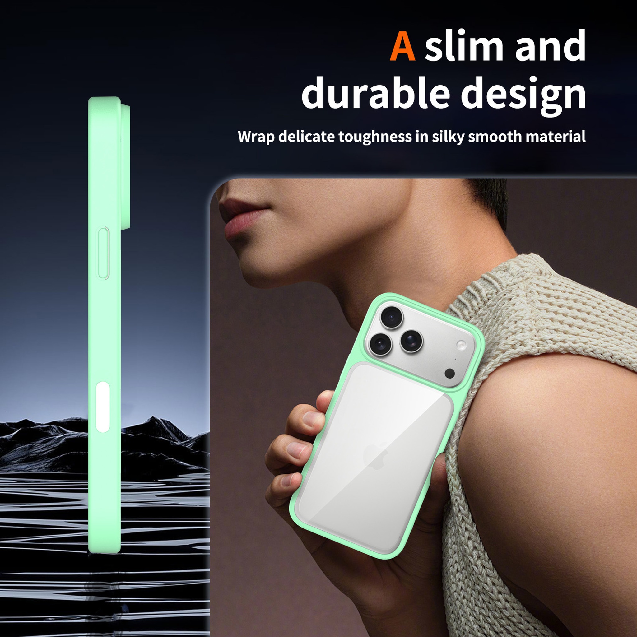 SendaFit Clear Two-in-One Camera-Button Case for iPhone 17 Pro Max & 18 Pro Max detail 57