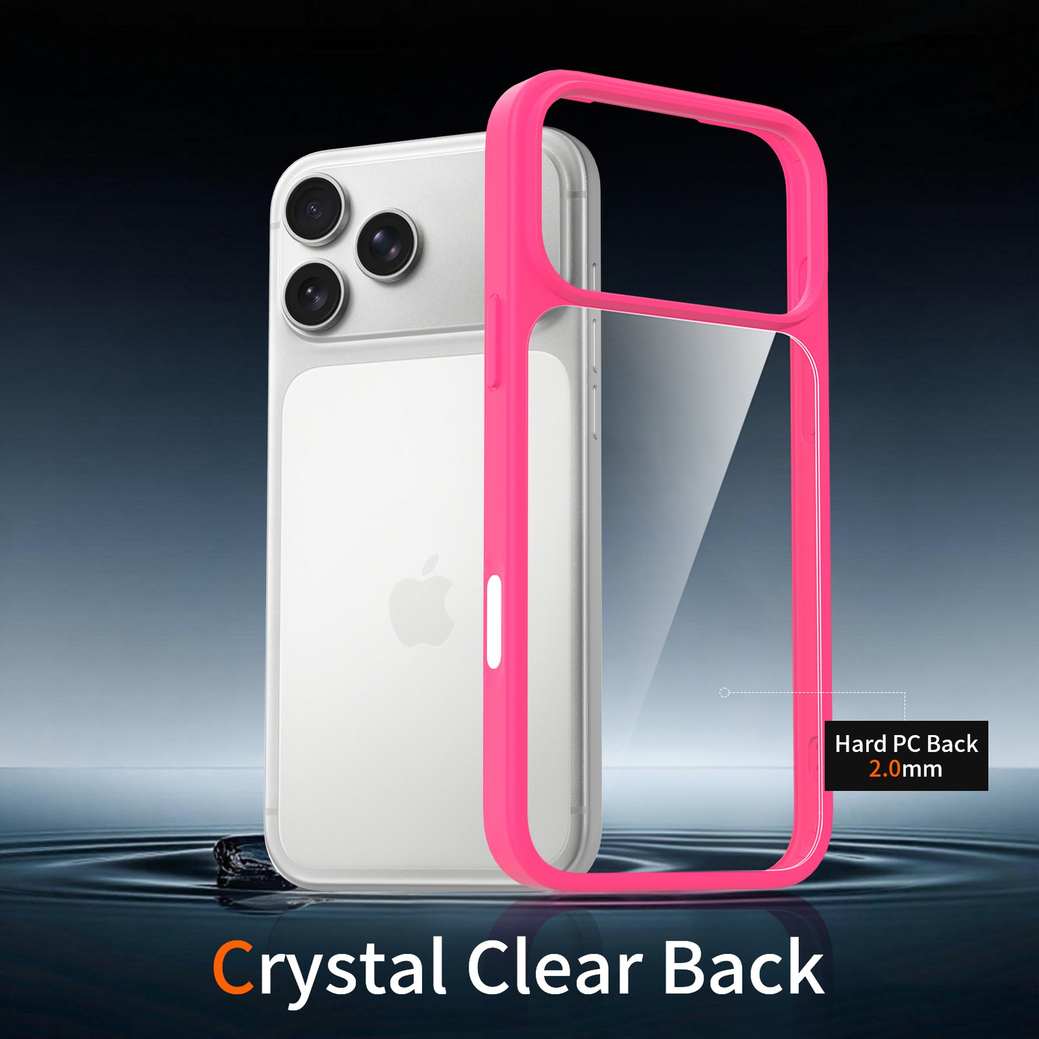 SendaFit Clear Two-in-One Camera-Button Case for iPhone 17 Pro Max & 18 Pro Max detail 8
