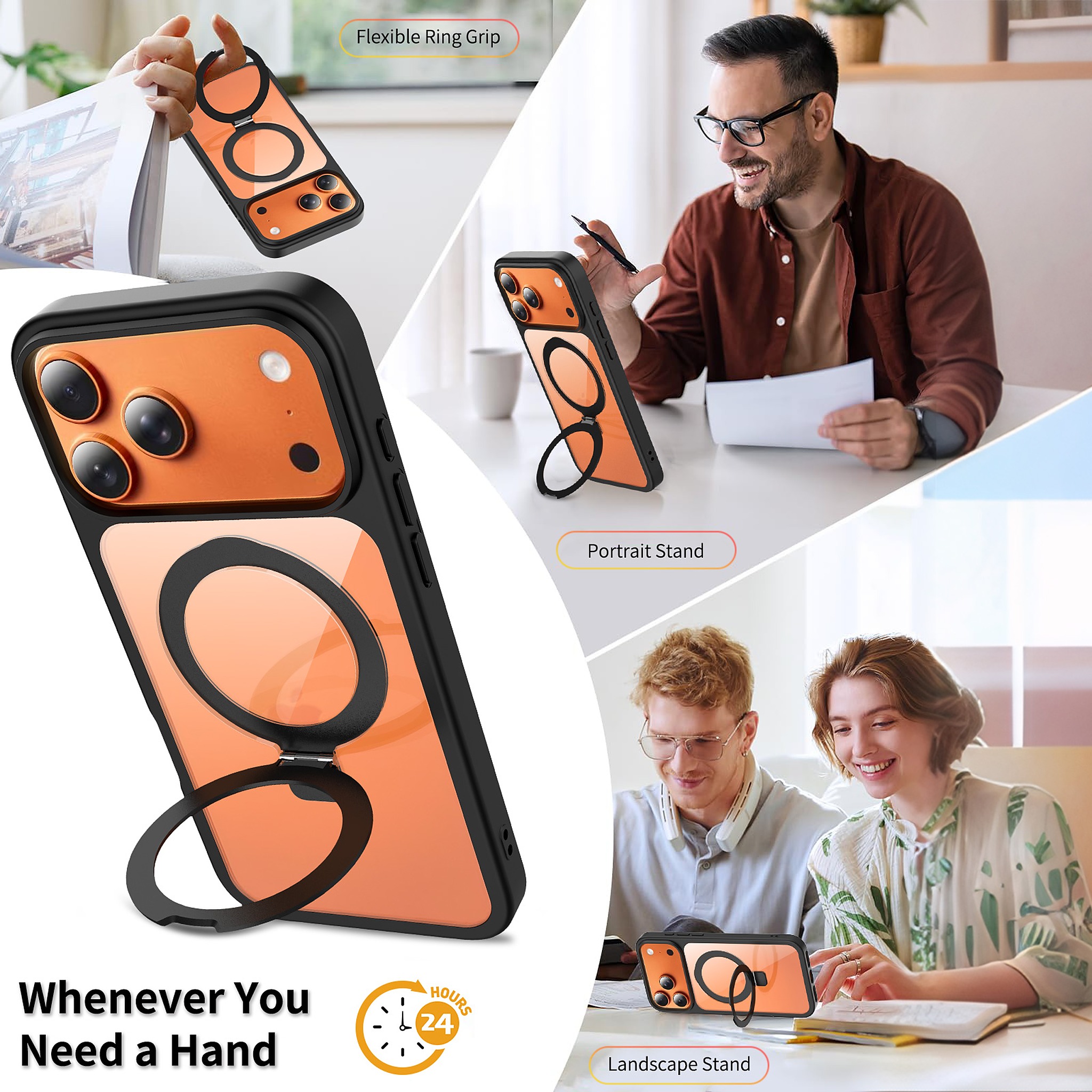SendaFit Clear Racket-Stand Case for iPhone 17 Pro Max & 18 Pro Max detail 14