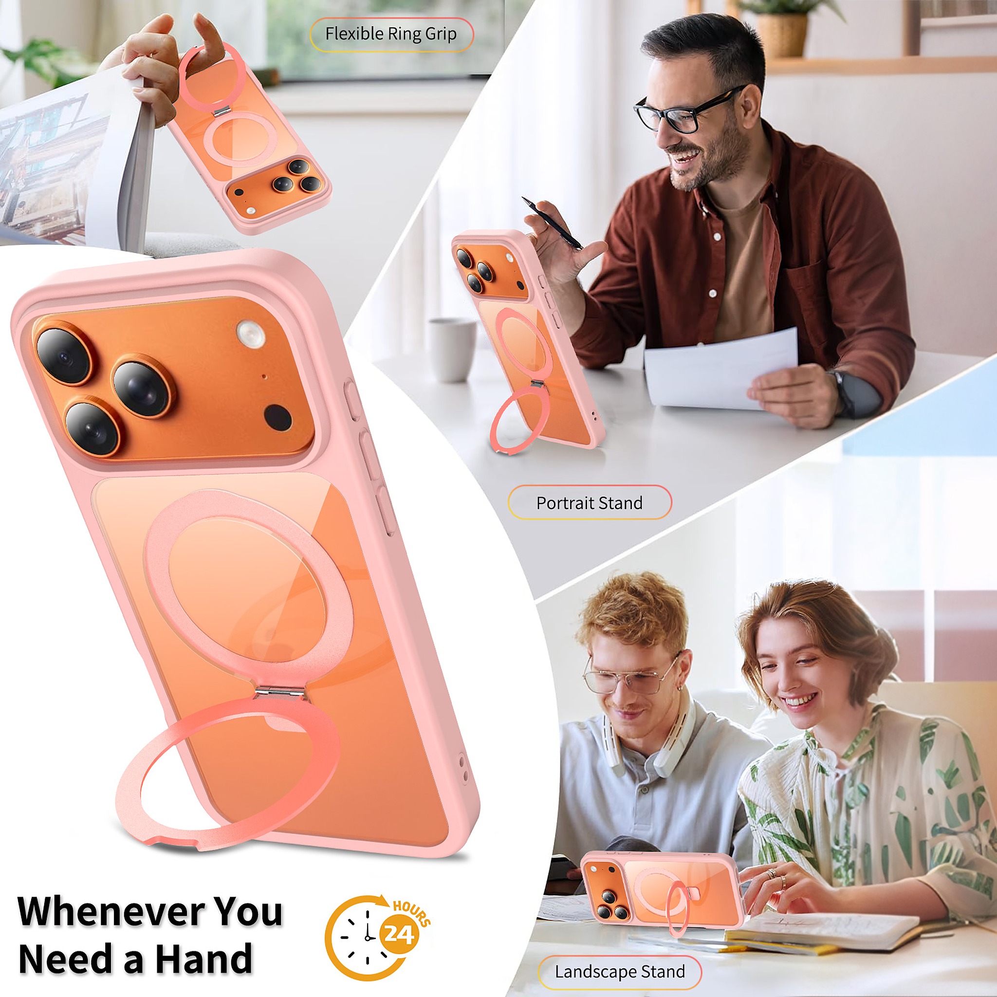 SendaFit Clear Racket-Stand Case for iPhone 17 Pro Max & 18 Pro Max detail 8