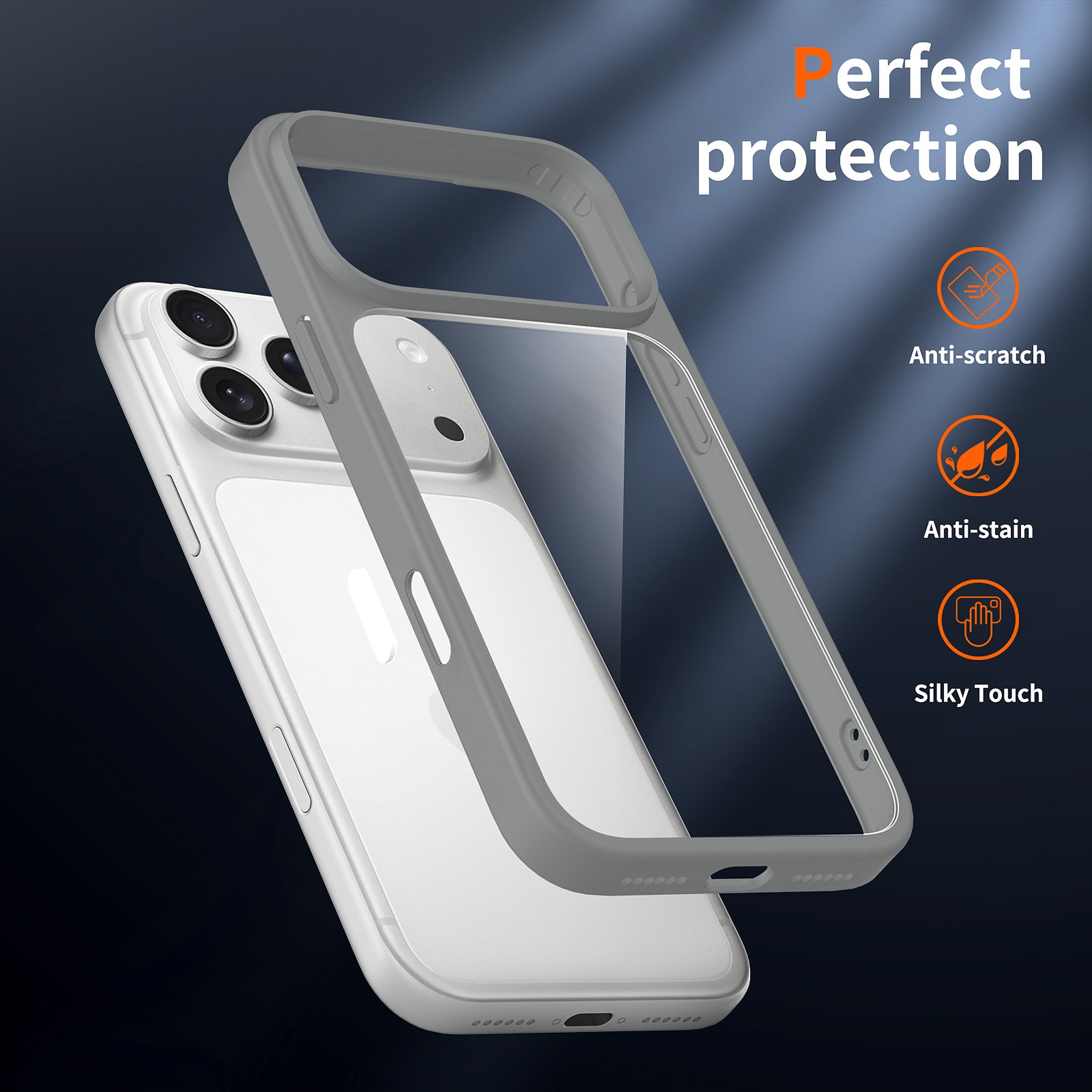 SendaFit Clear Two-in-One Touch Camera-Button Case for iPhone 18 Pro Max (Fits iPhone 17 Pro Max) detail 22