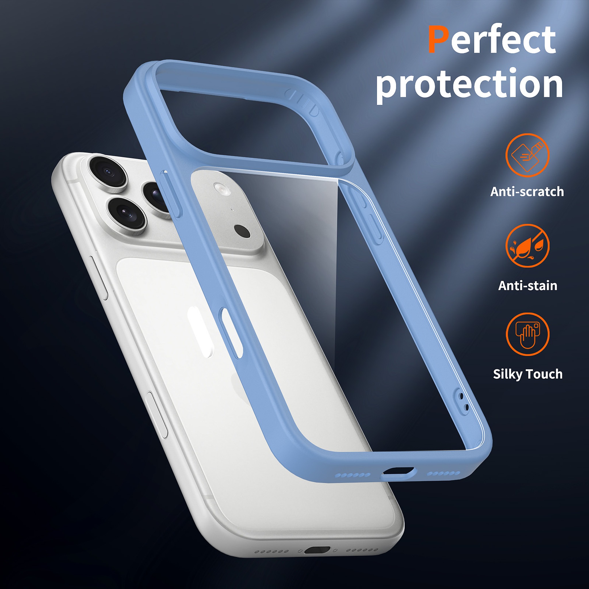 SendaFit Clear Two-in-One Touch Camera-Button Case for iPhone 18 Pro Max (Fits iPhone 17 Pro Max) detail 3