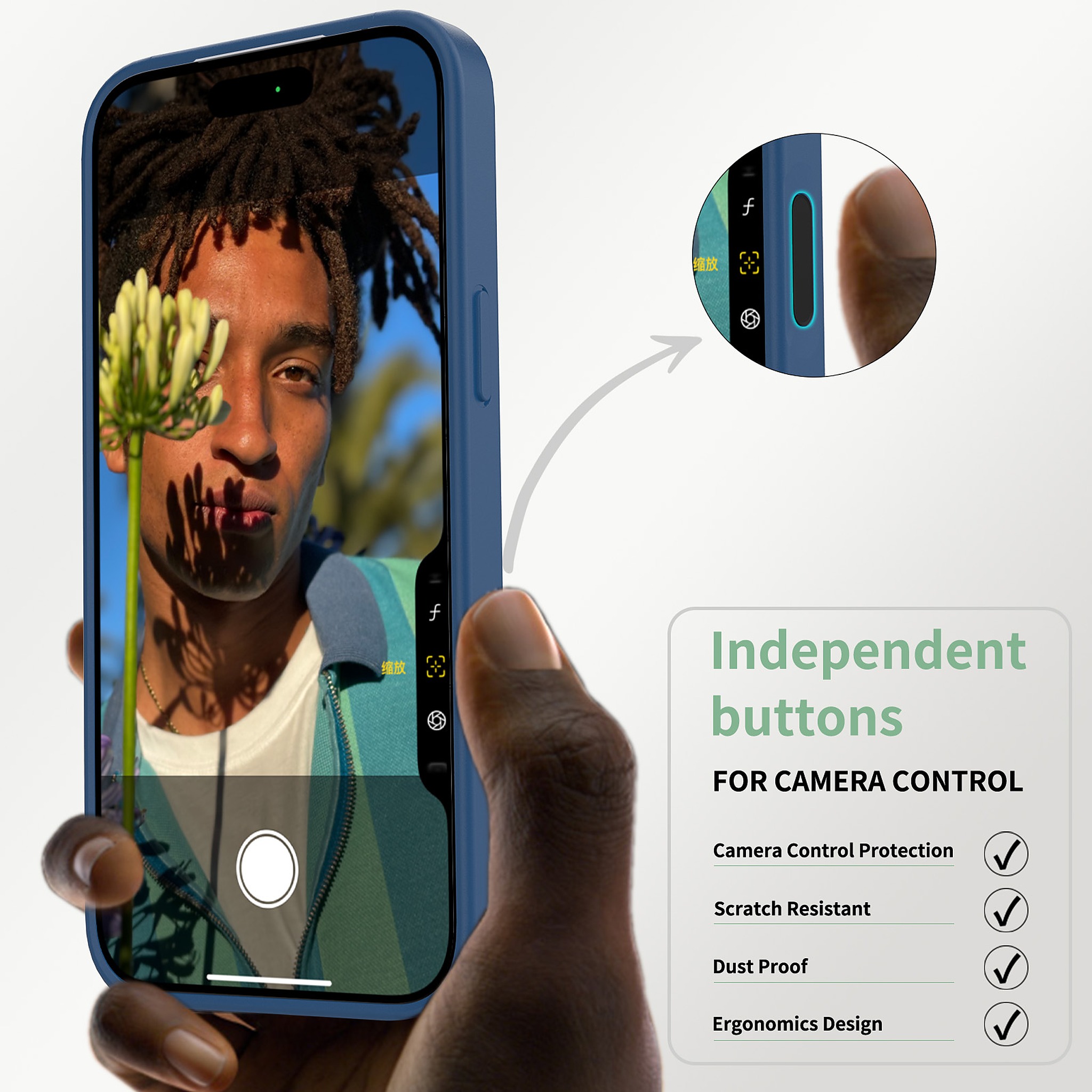 SendaFit Clear Two-in-One Touch Camera-Button Case for iPhone 18 Pro Max (Fits iPhone 17 Pro Max) detail 31