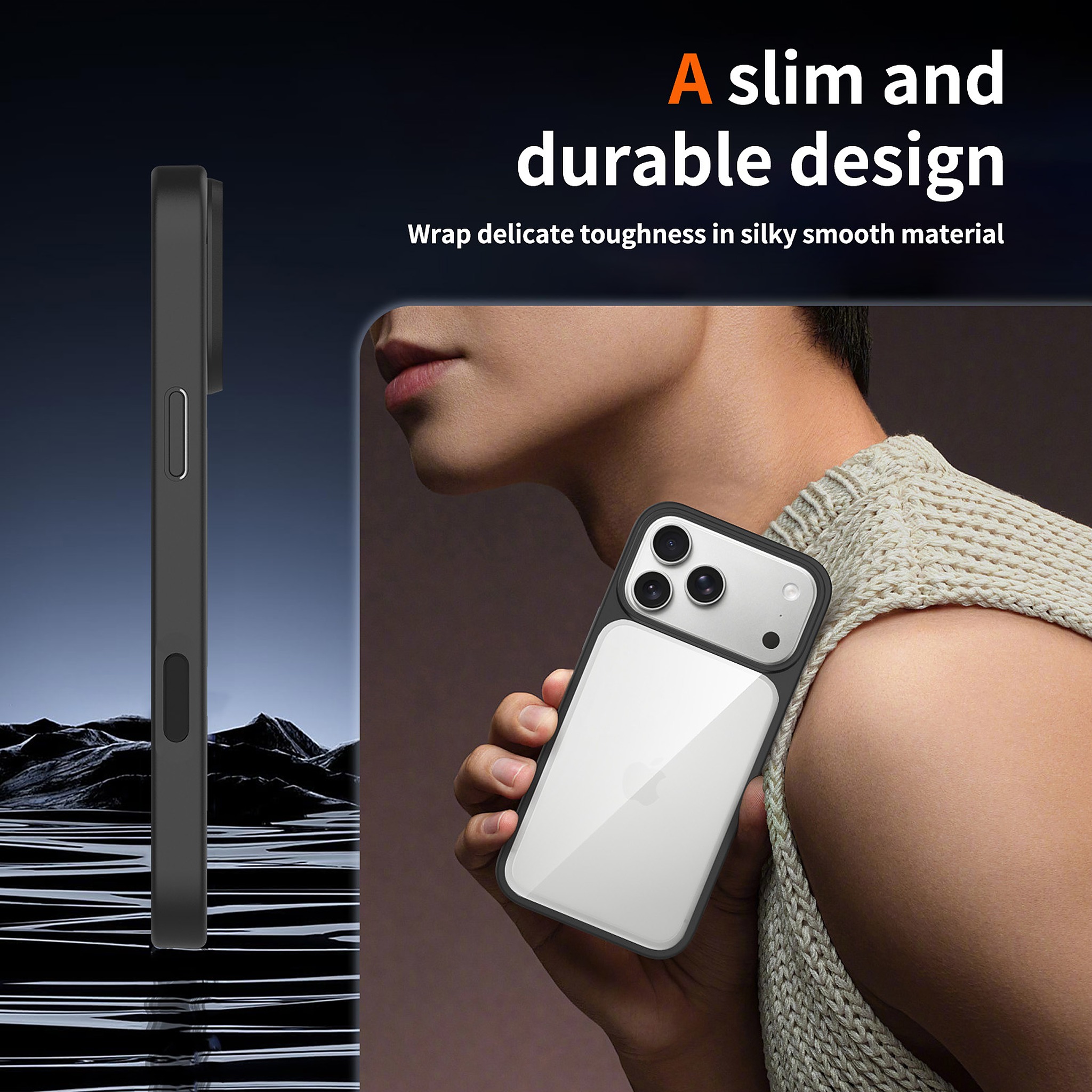 SendaFit Clear Two-in-One Touch Camera-Button Case for iPhone 18 Pro Max (Fits iPhone 17 Pro Max) detail 46